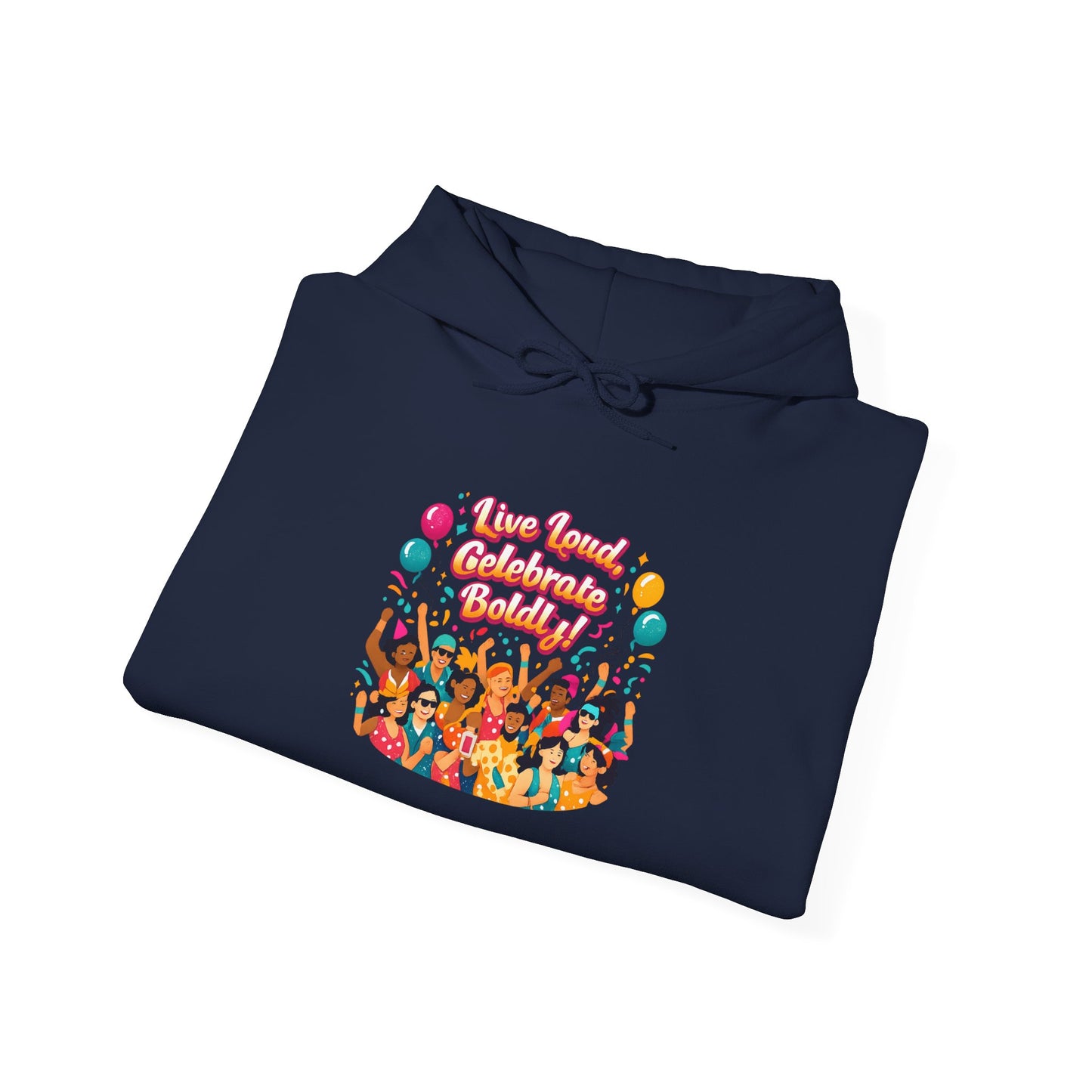 Carnival Confetti Celebration Hoodie | neon brights, color‑blocked fiesta