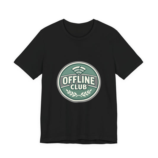 Offline Club Badge Tee | digital detox, log off