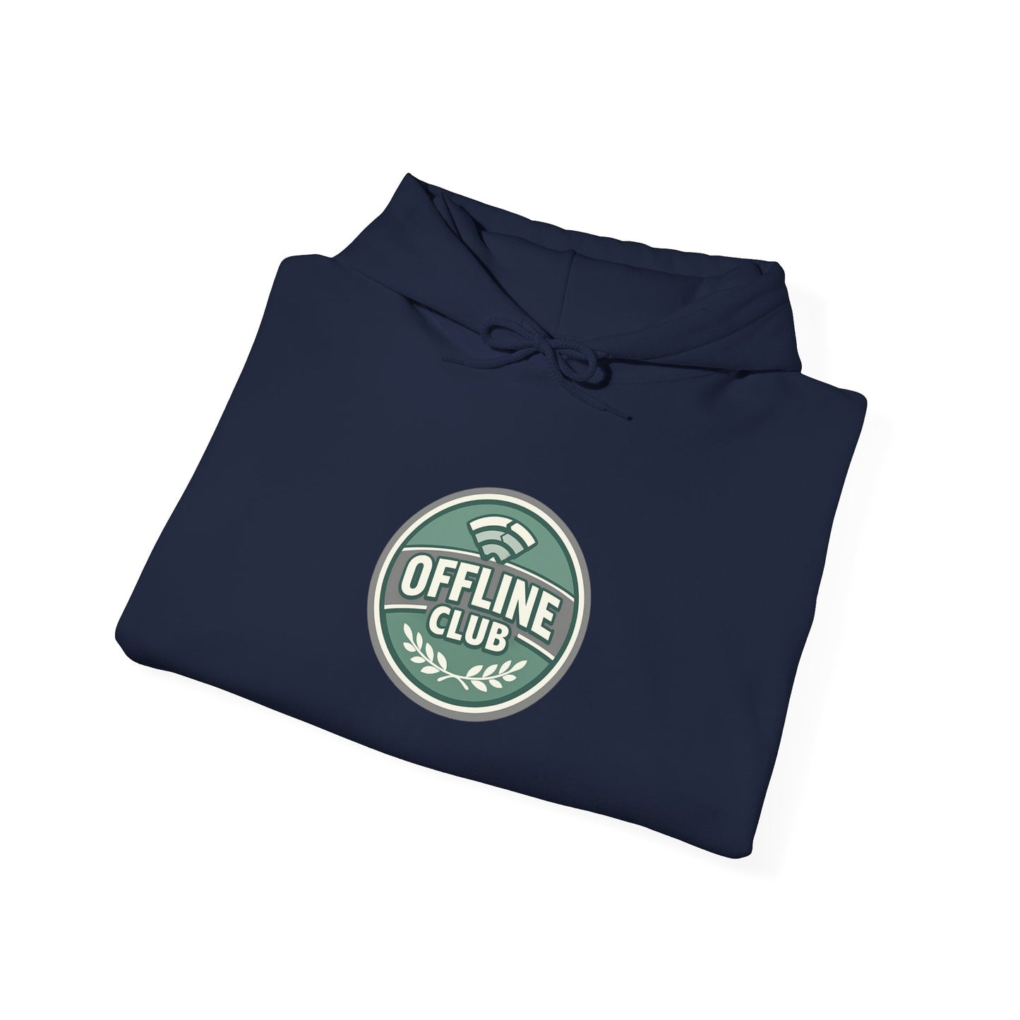 Offline Club Badge Hoodie | digital detox, log off