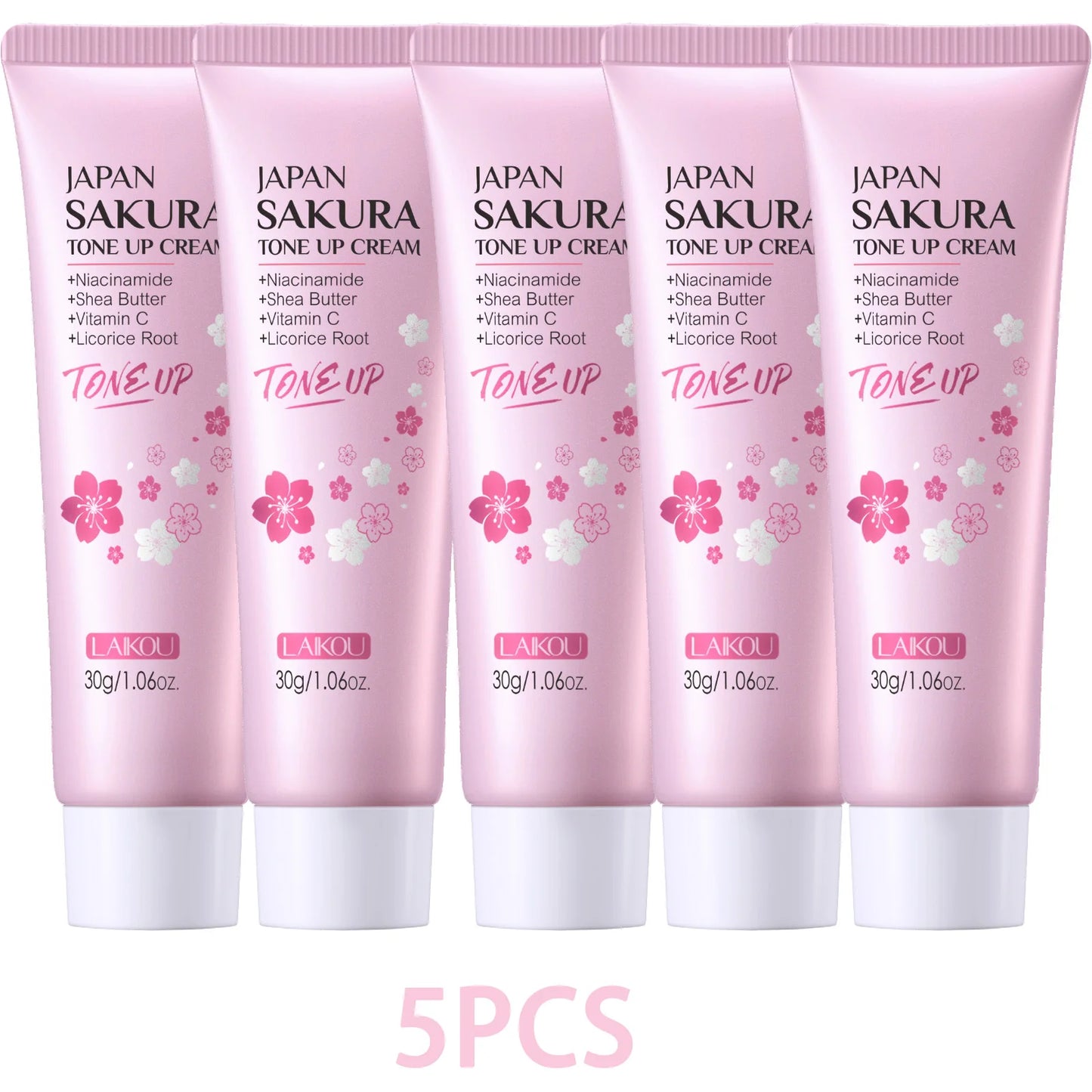 LAIKOU Cherry Blossom Suyan Cream Moisturizing Lazy Face Cream Tone up Brighten Skin Care Products Waterproof Sweatproof 30g