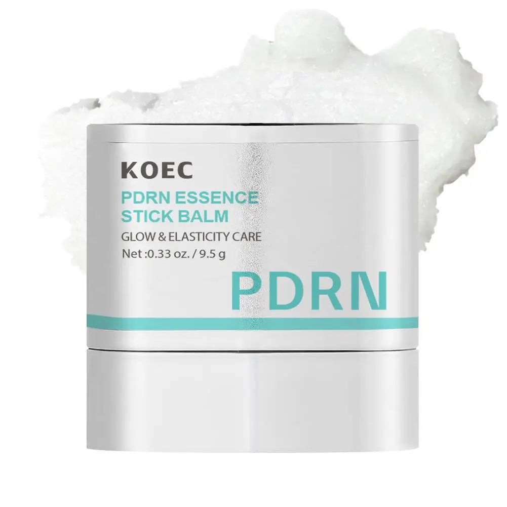 KOEC Portable PDRN Essence Stick Balm Collagen Niacinamide Glycerin, Moisturizing Glowing Firming Anti-Wrinkle Elasticity Boost