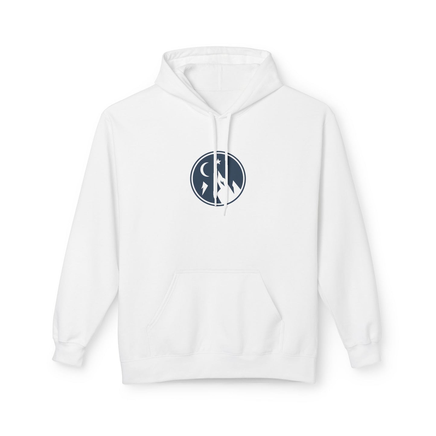 Hoodie — Minimal Mountain Moon Logo Pullover