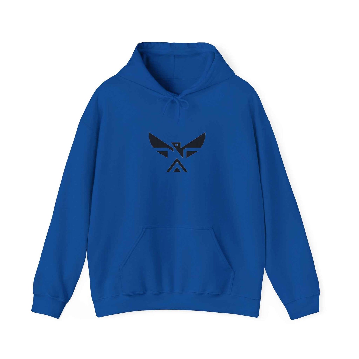 Minimal Geometric Eagle Hoodie — Modern Monochrome Logo Sweatshirt