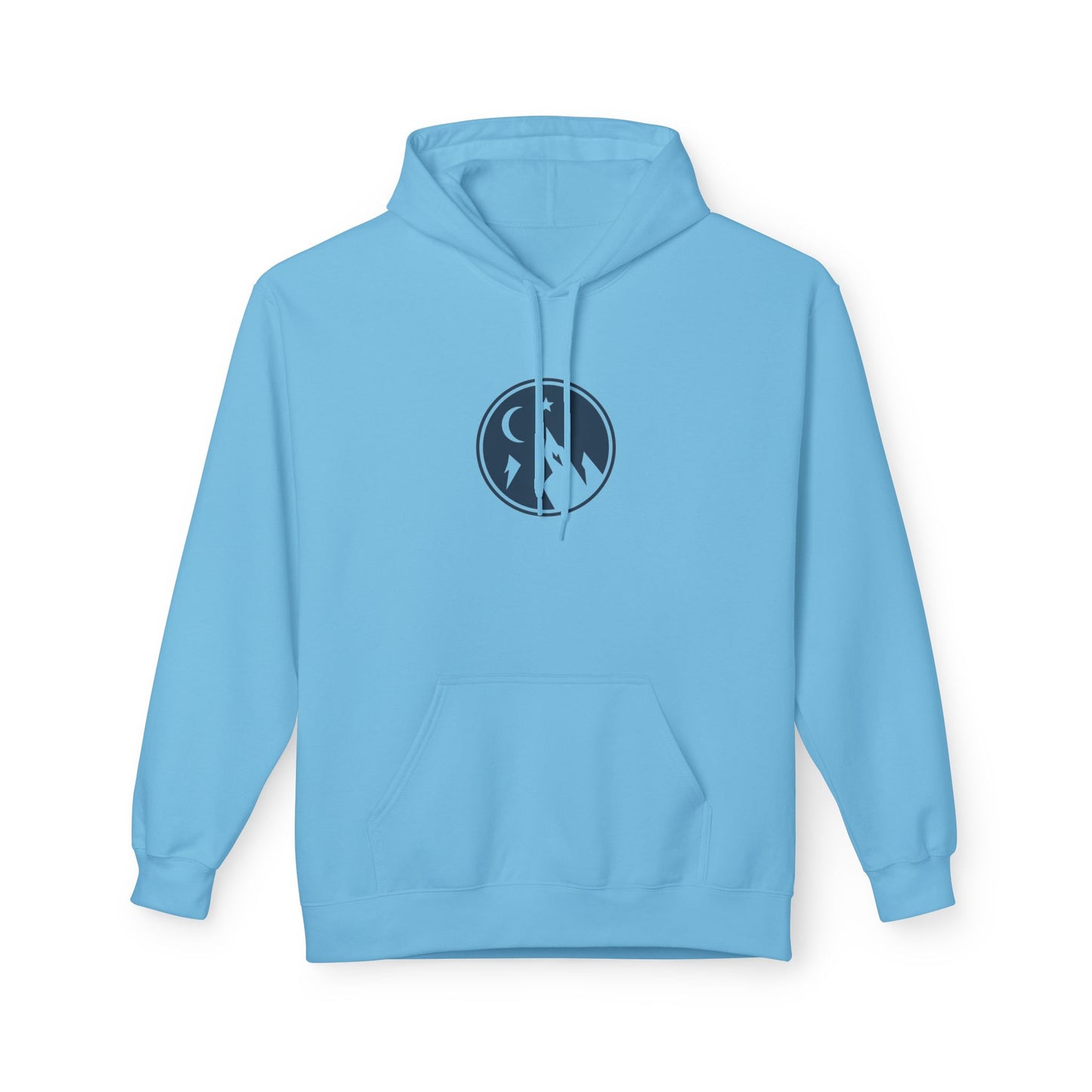 Hoodie — Minimal Mountain Moon Logo Pullover
