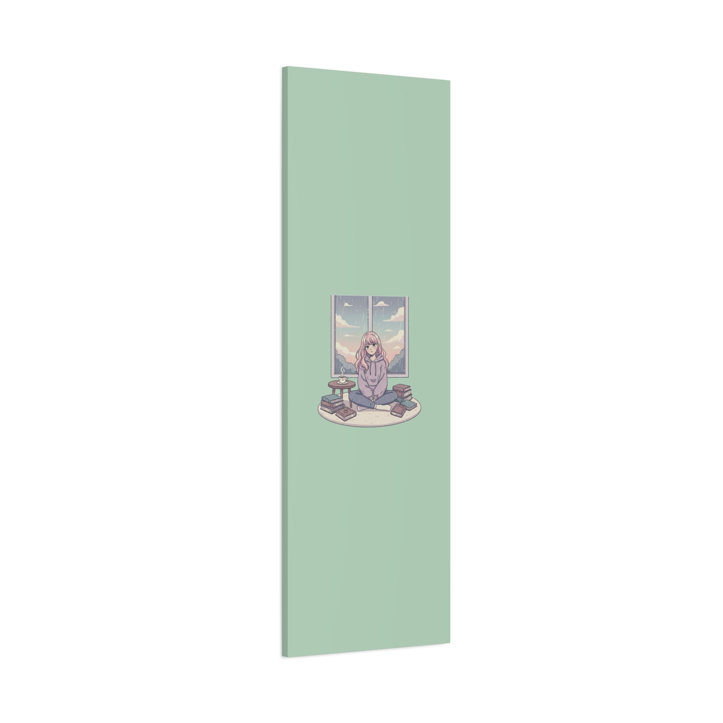 Cozy Girl Reading Wall Art — Matte Stretched Canvas