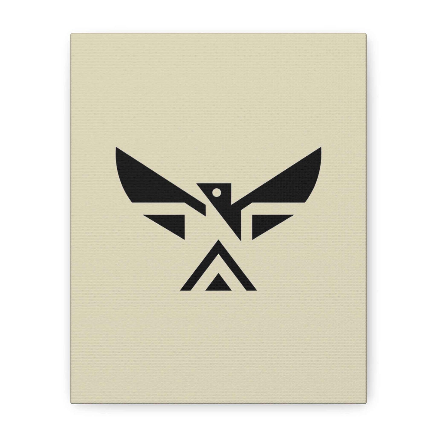 Minimalist Geometric Eagle Canvas Print — Modern Native-Inspired Wall Art