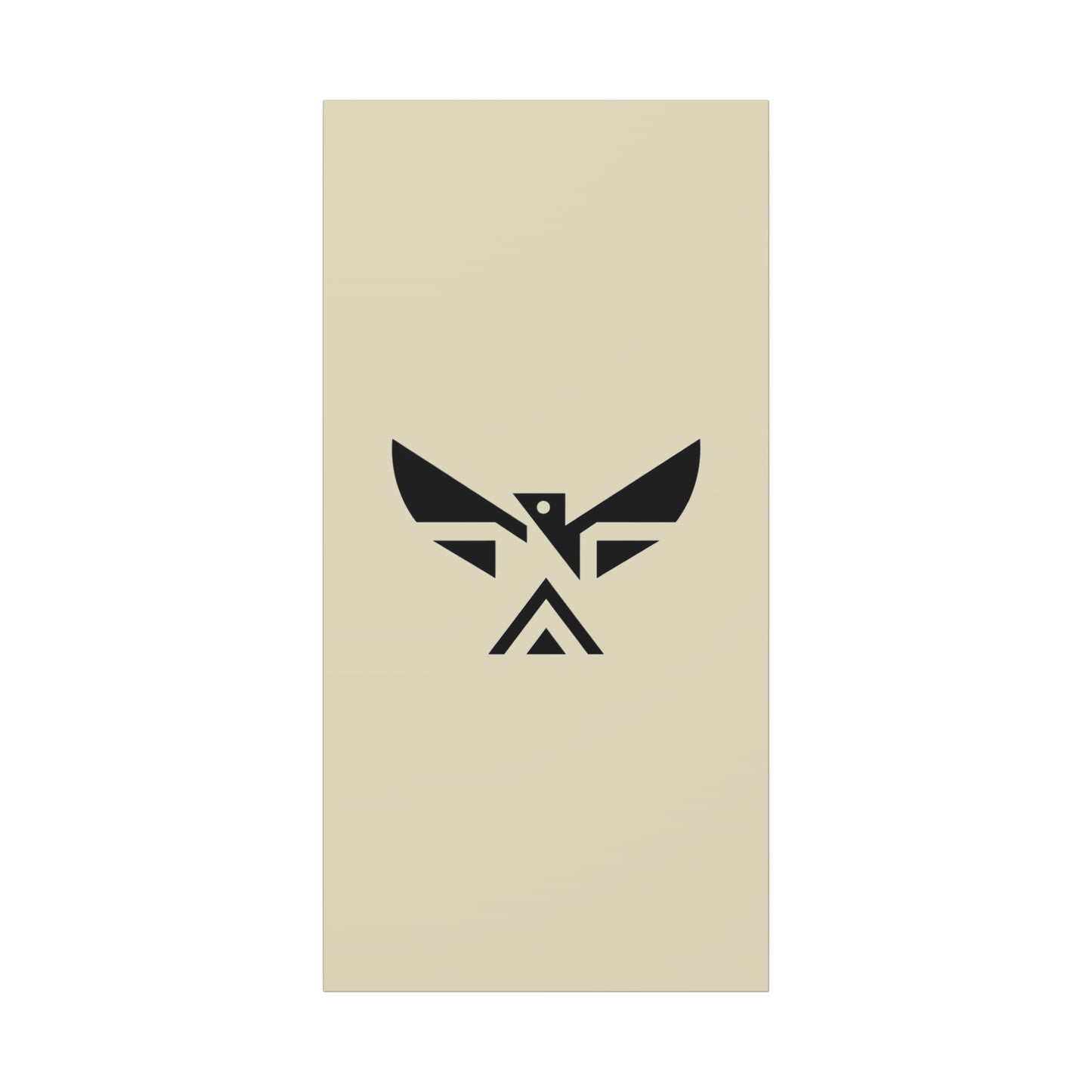 Minimalist Geometric Eagle Canvas Print — Modern Native-Inspired Wall Art