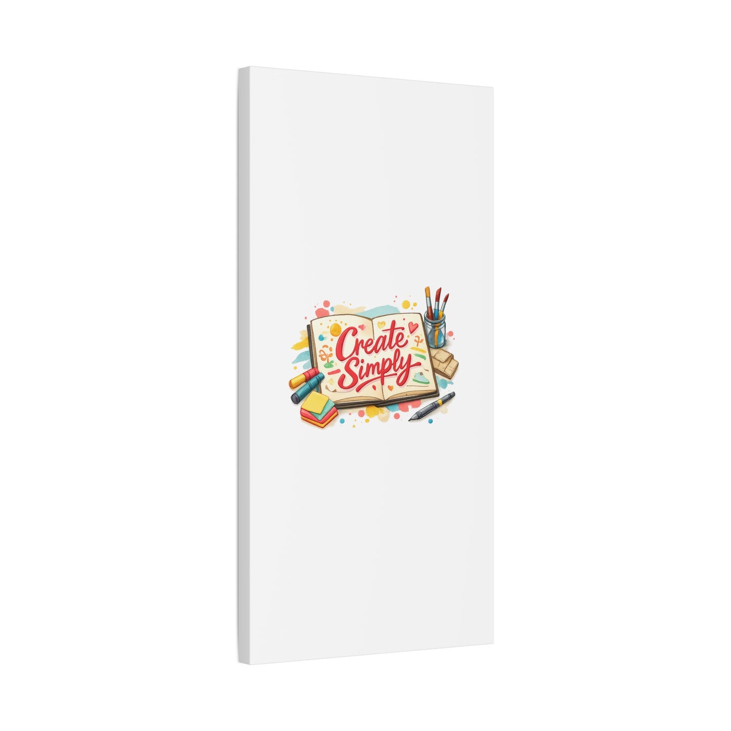 Create Simply Notebook Art Canvas | handmade marker aesthetic, hand-drawn doodle