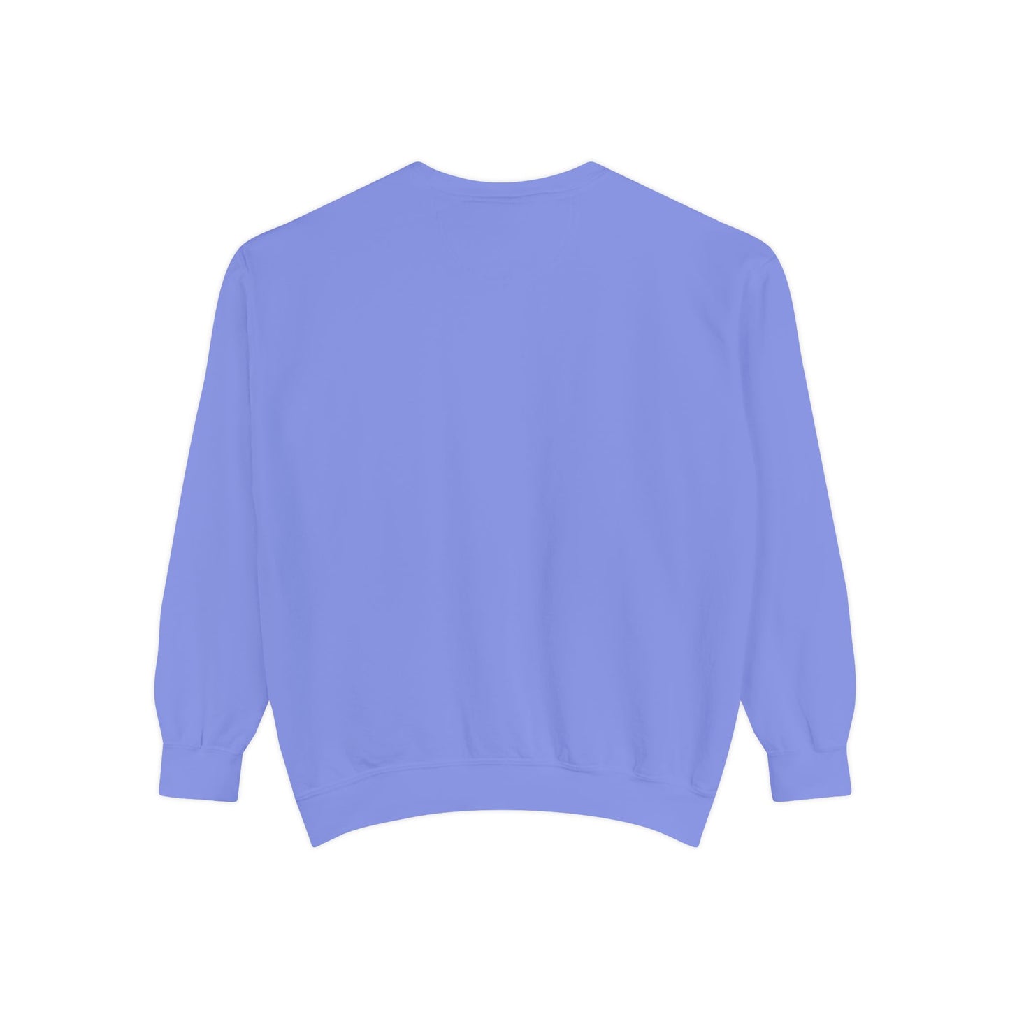 Retro 'Good Vibes' Garment-Dyed Sweatshirt — Vintage Mushroom Graphic