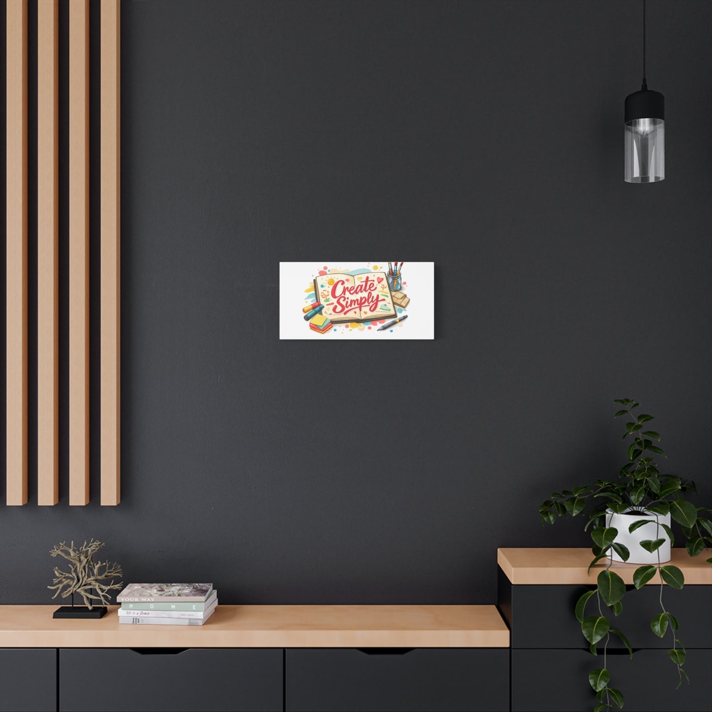 Create Simply Notebook Art Canvas | handmade marker aesthetic, hand-drawn doodle