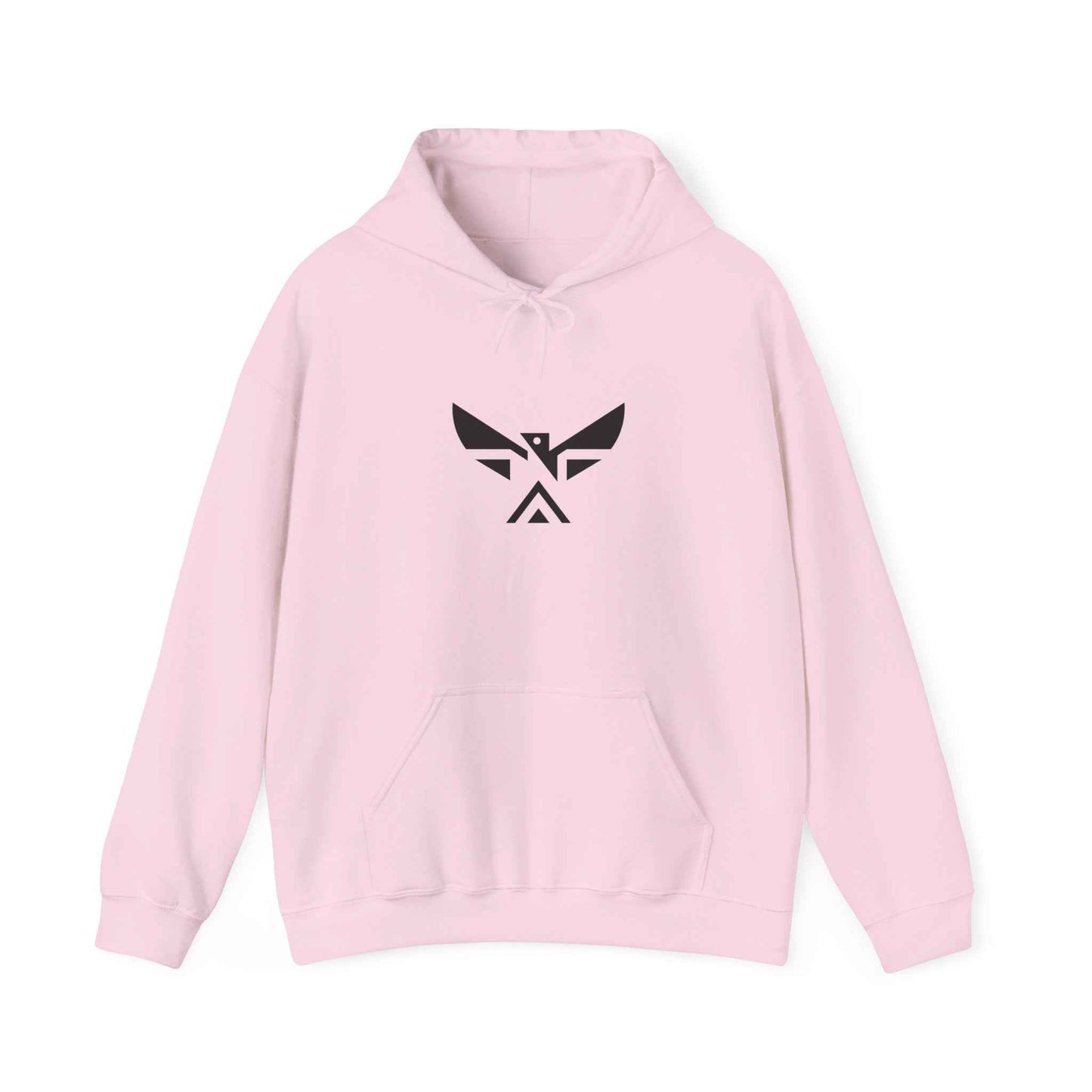 Minimal Geometric Eagle Hoodie — Modern Monochrome Logo Sweatshirt