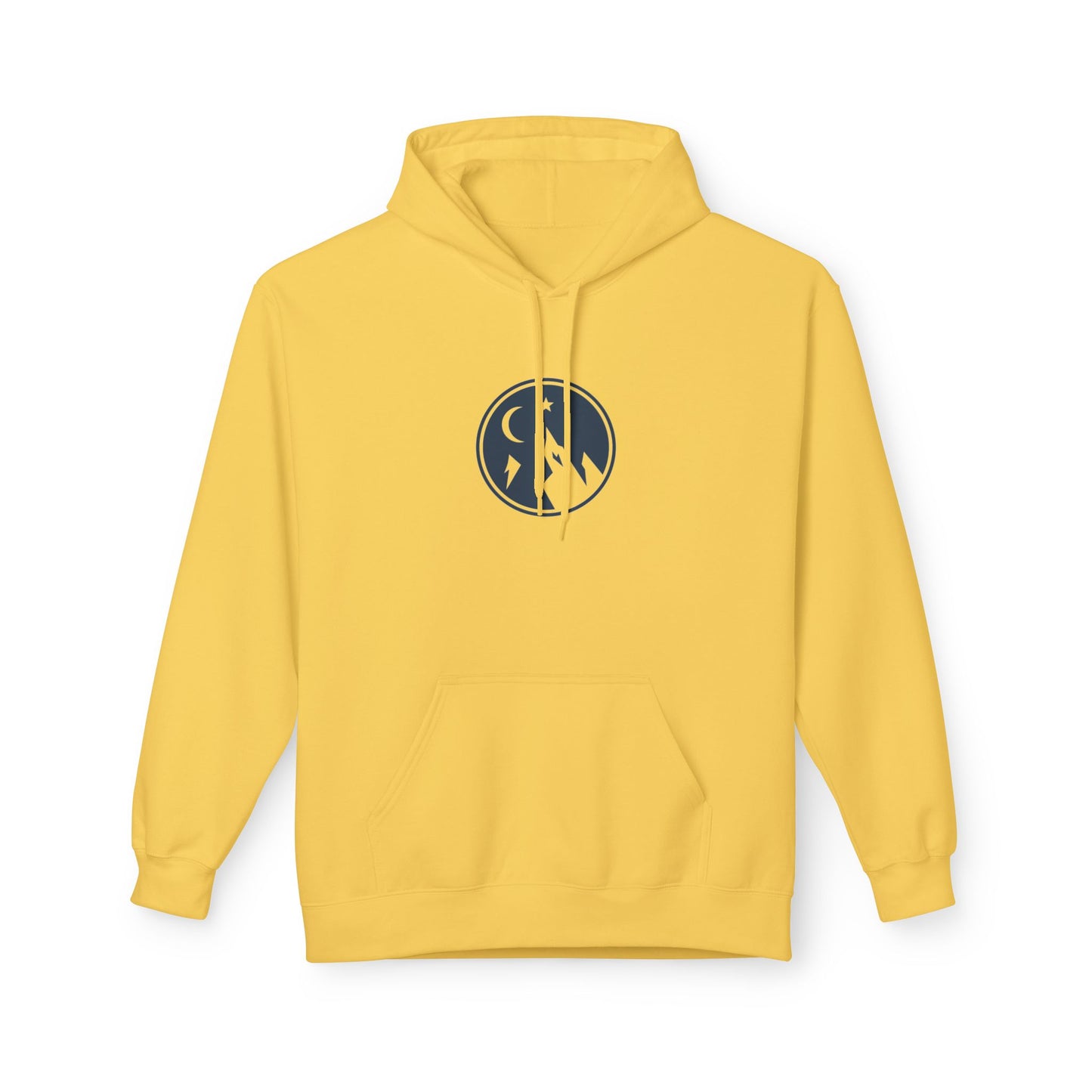 Hoodie — Minimal Mountain Moon Logo Pullover