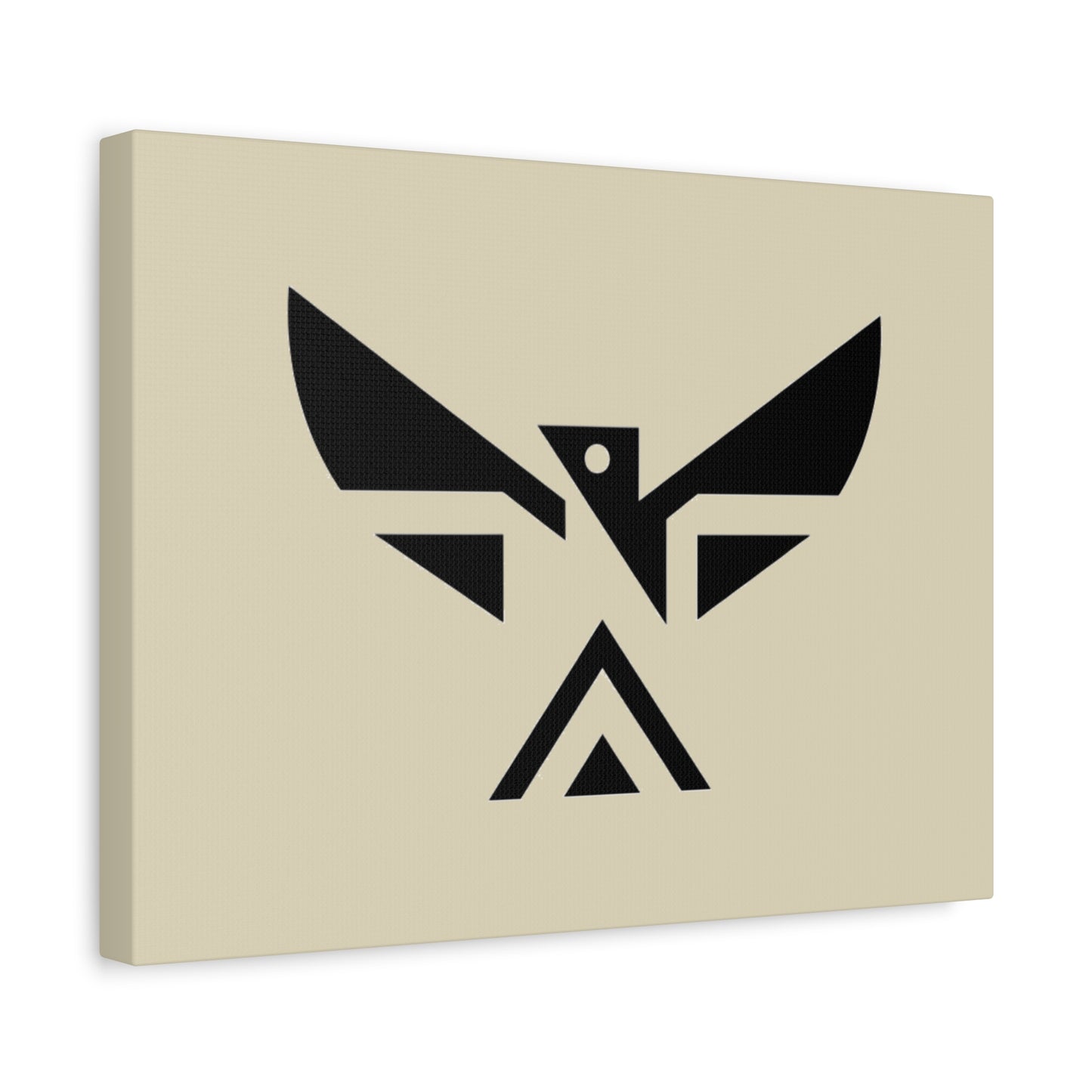 Minimalist Geometric Eagle Canvas Print — Modern Native-Inspired Wall Art