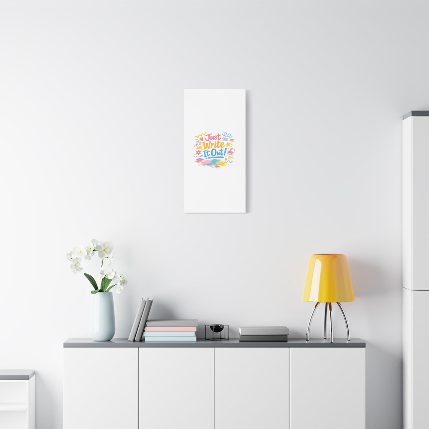 Just Write It Out! Canvas | handmade marker aesthetic, doodle art