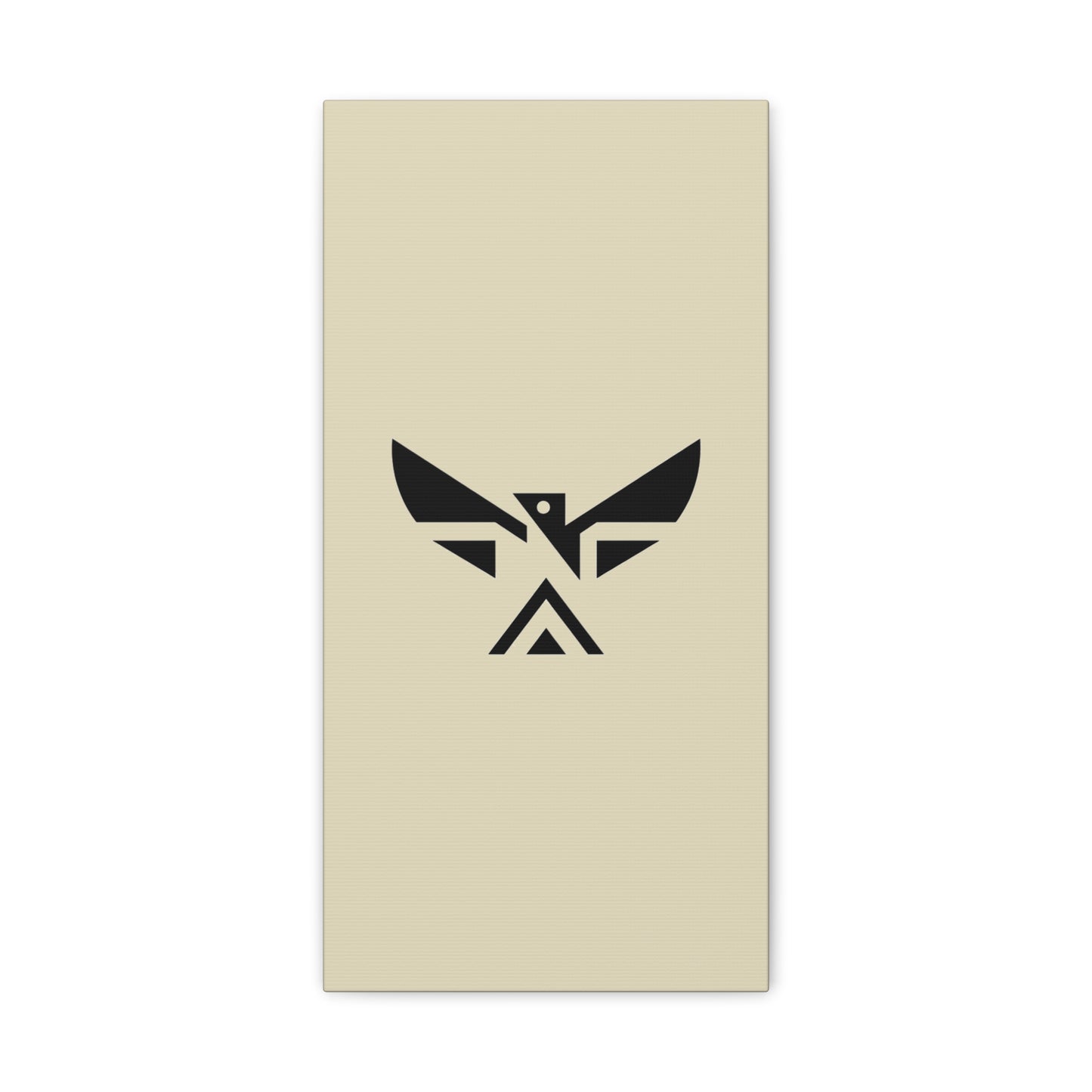Minimalist Geometric Eagle Canvas Print — Modern Native-Inspired Wall Art