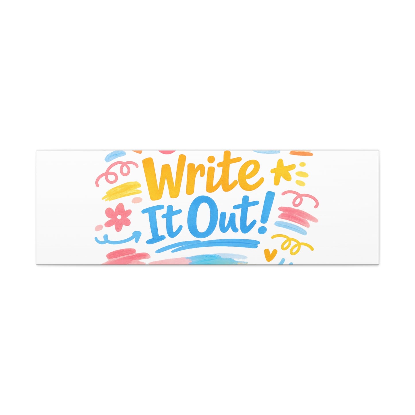 Just Write It Out! Canvas | handmade marker aesthetic, doodle art
