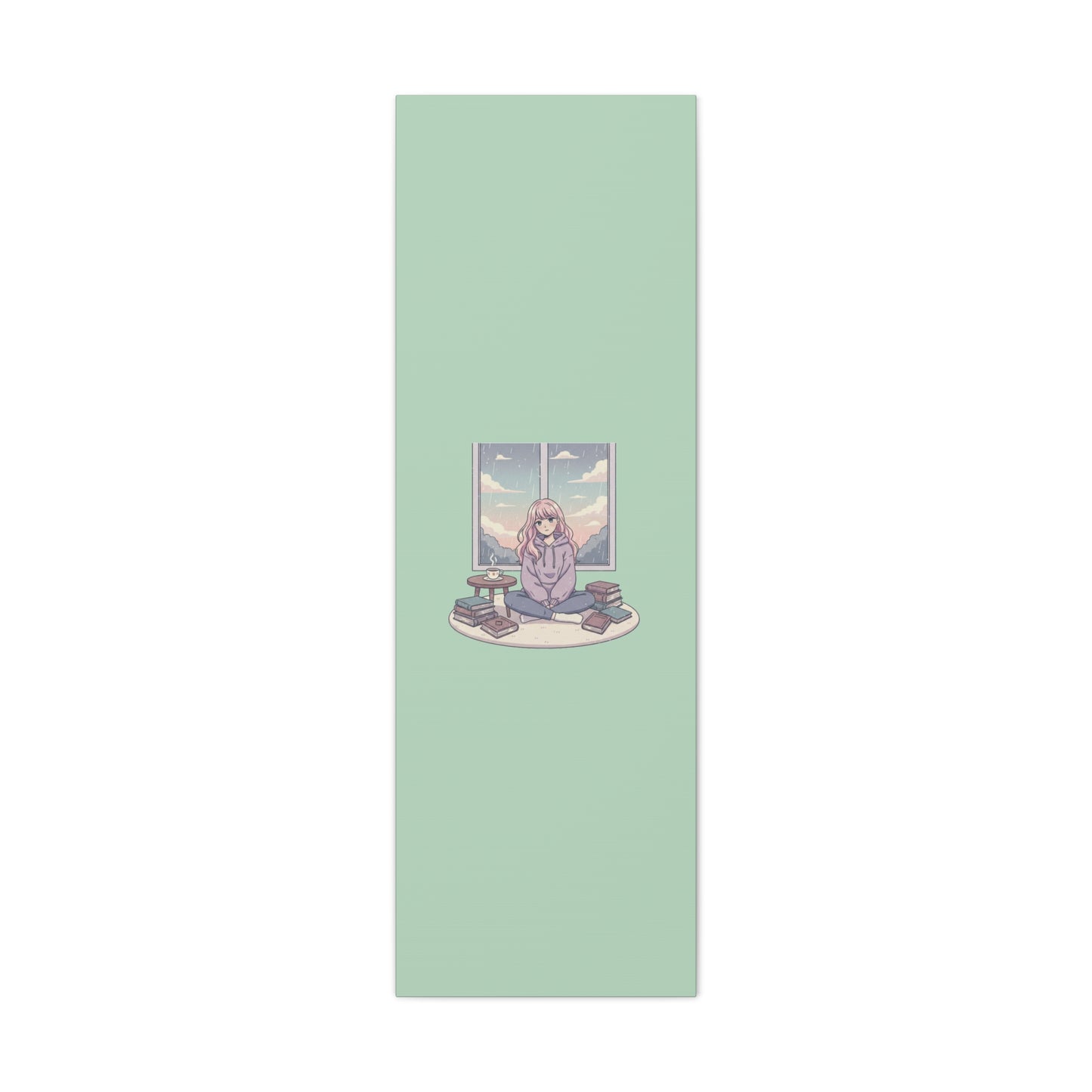 Cozy Girl Reading Wall Art — Matte Stretched Canvas