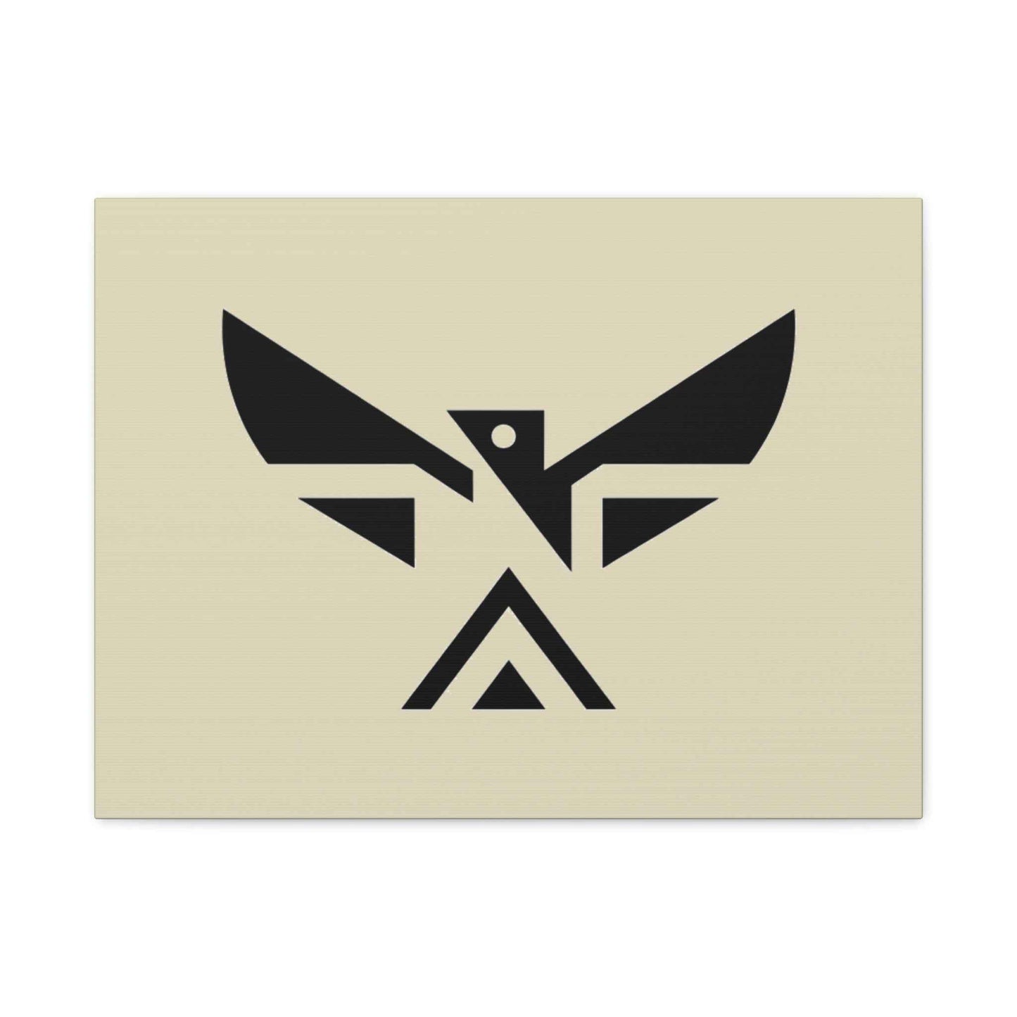 Minimalist Geometric Eagle Canvas Print — Modern Native-Inspired Wall Art