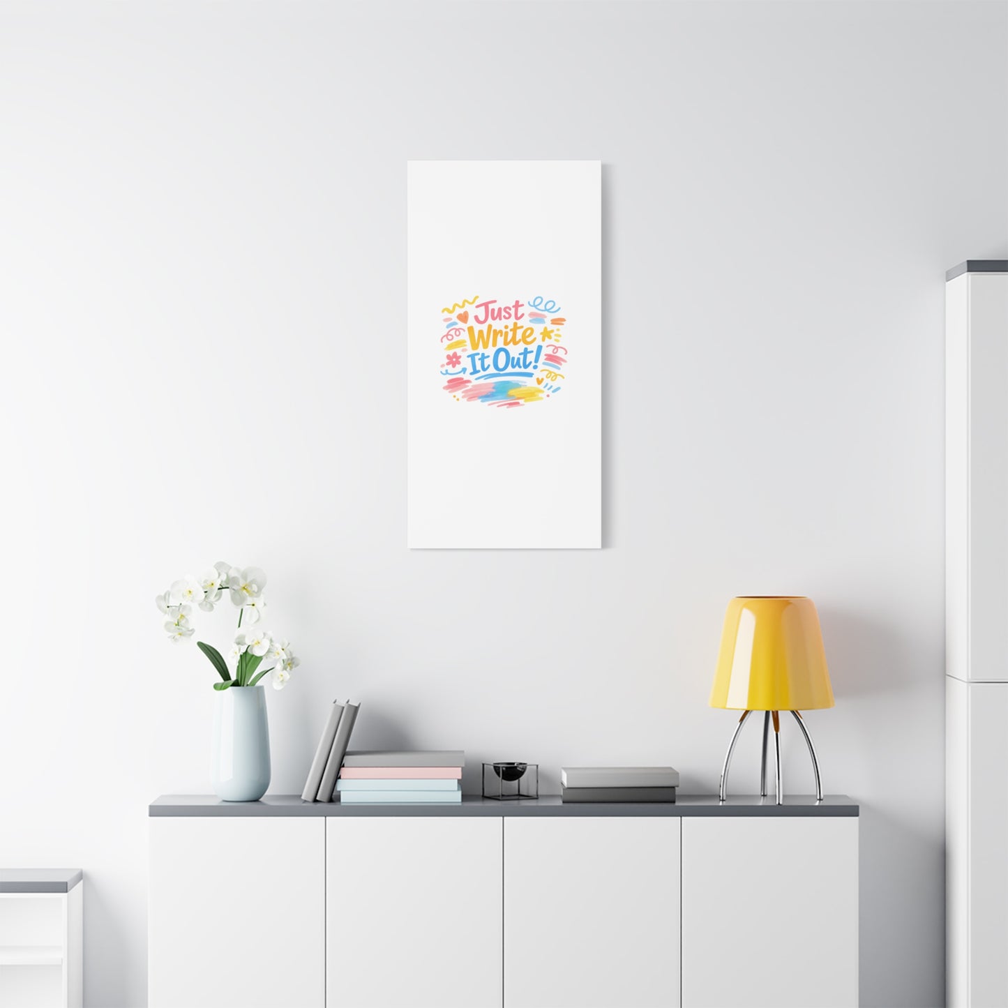 Just Write It Out! Canvas | handmade marker aesthetic, doodle art