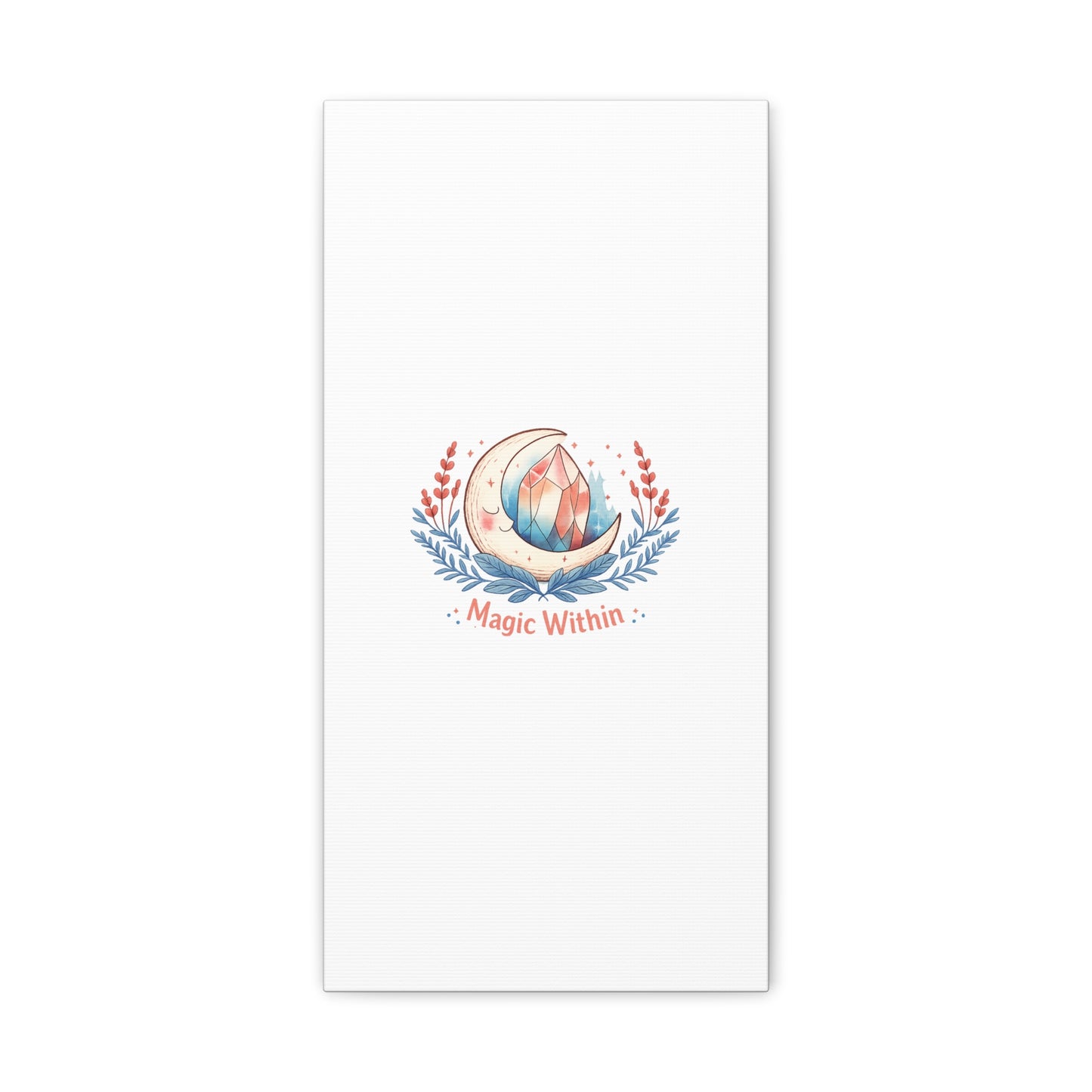 Magic Within Moon Crystal Canvas | witchcore, moon phase, crystals