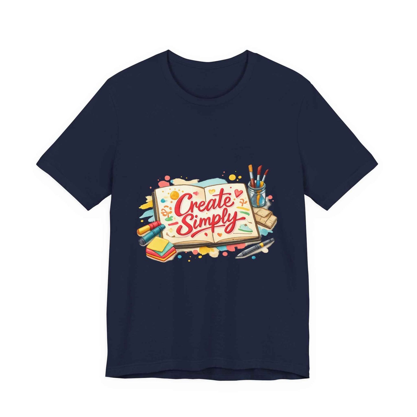 Create Simply Tee | hand‑drawn marker effect, doodle art sketchbook style