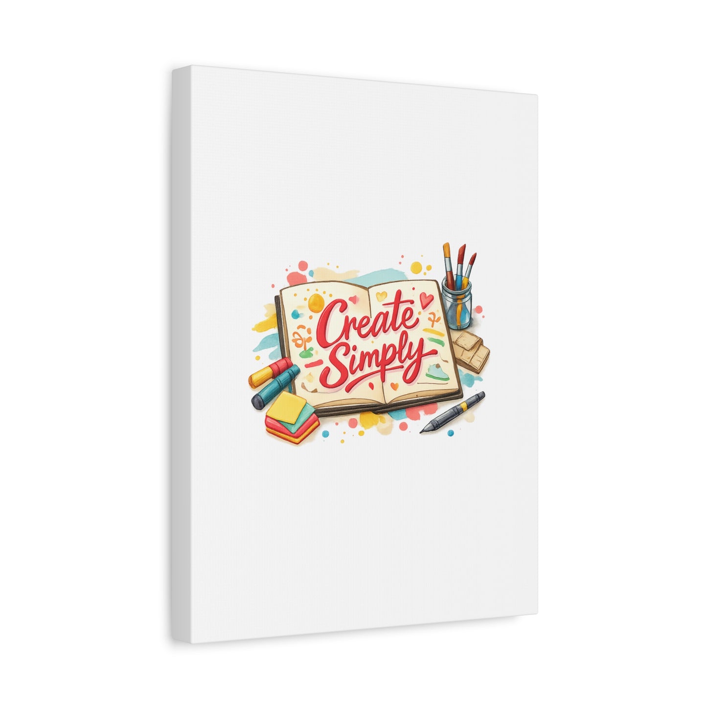 Create Simply Notebook Art Canvas | handmade marker aesthetic, hand-drawn doodle