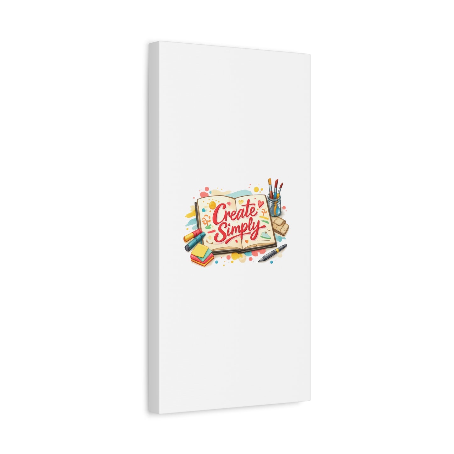 Create Simply Notebook Art Canvas | handmade marker aesthetic, hand-drawn doodle