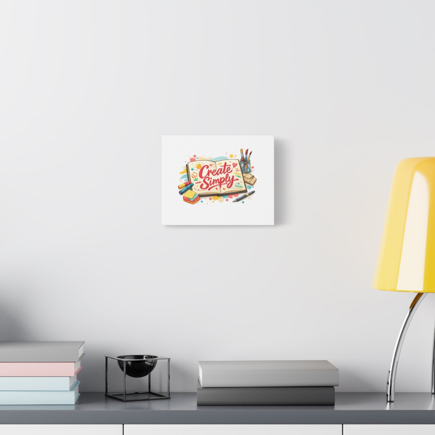 Create Simply Notebook Art Canvas | handmade marker aesthetic, hand-drawn doodle