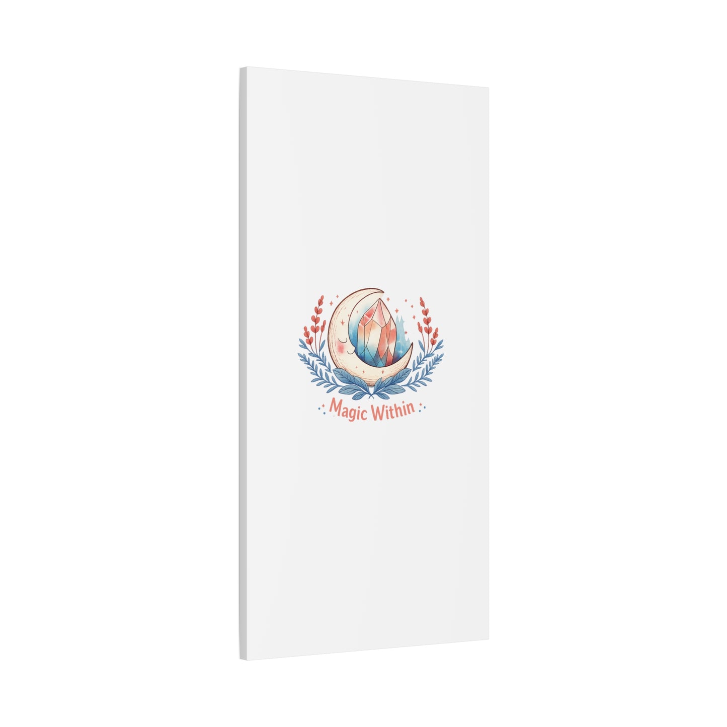 Magic Within Moon Crystal Canvas | witchcore, moon phase, crystals