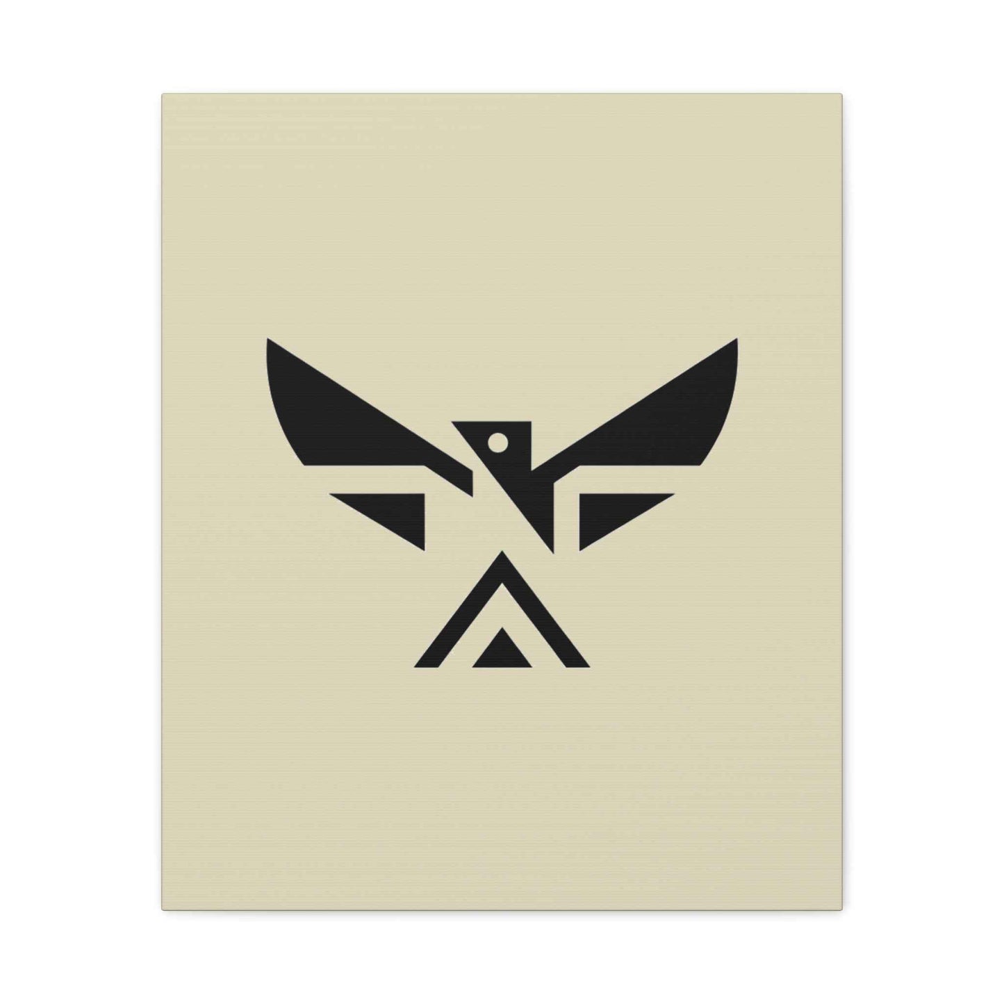 Minimalist Geometric Eagle Canvas Print — Modern Native-Inspired Wall Art
