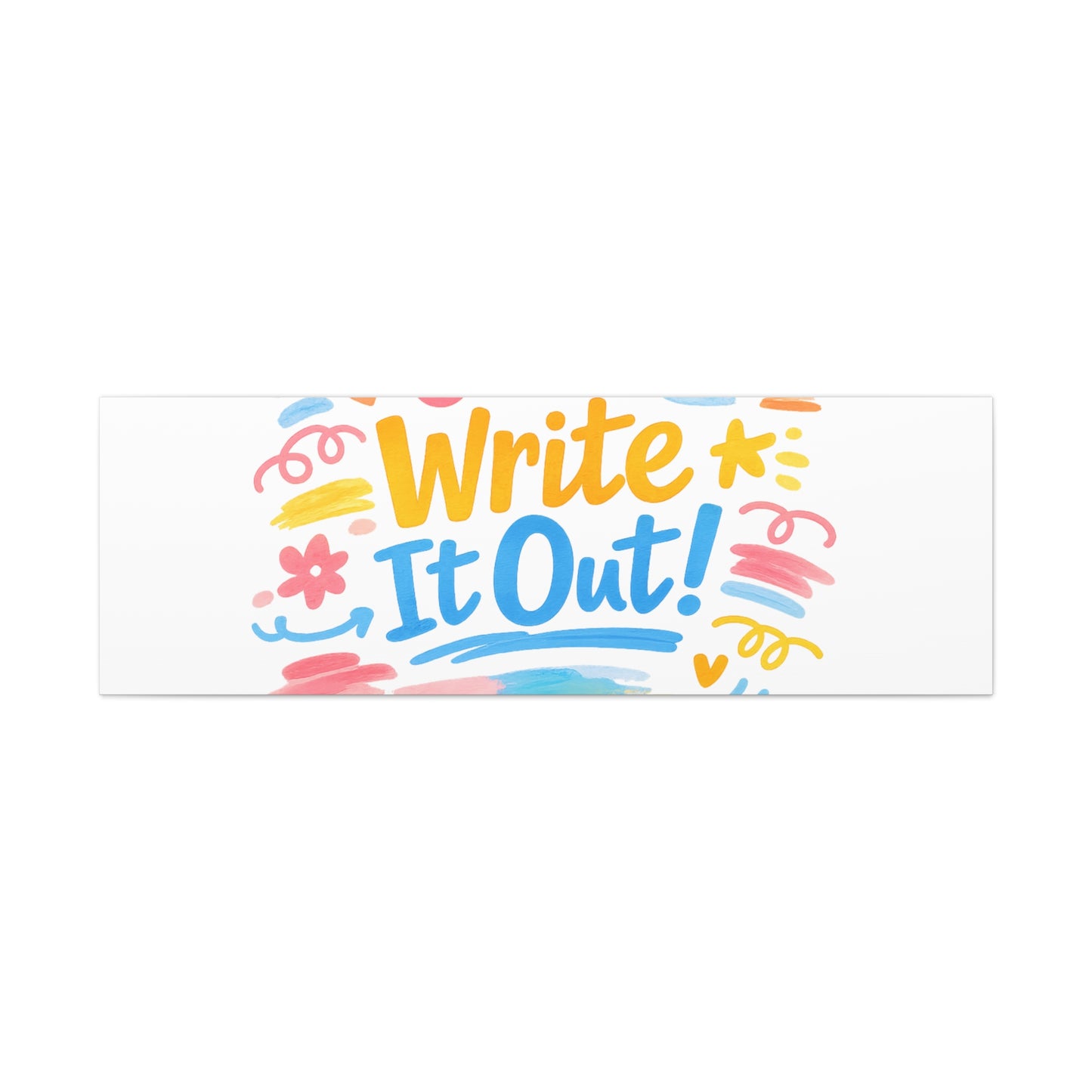Just Write It Out! Canvas | handmade marker aesthetic, doodle art