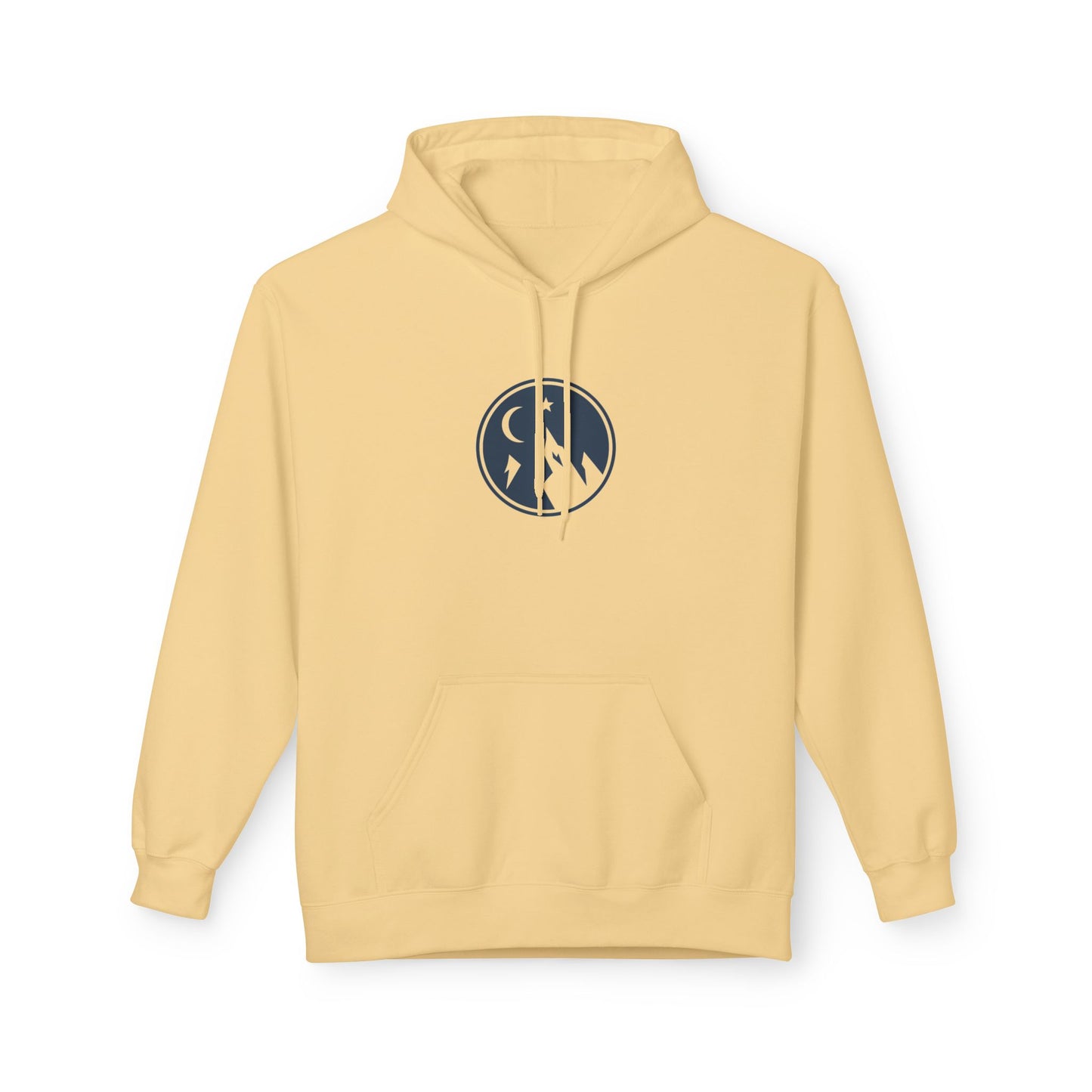 Hoodie — Minimal Mountain Moon Logo Pullover