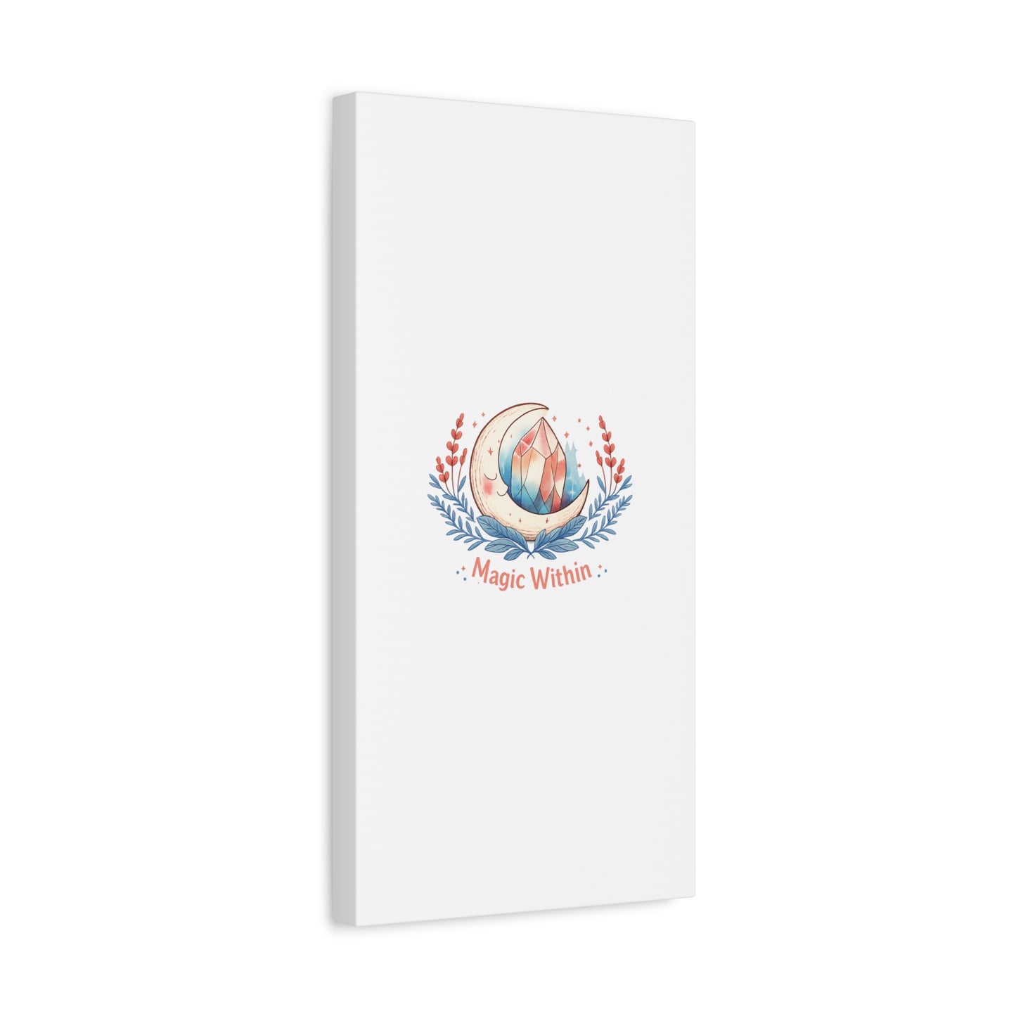 Magic Within Moon Crystal Canvas | witchcore, moon phase, crystals