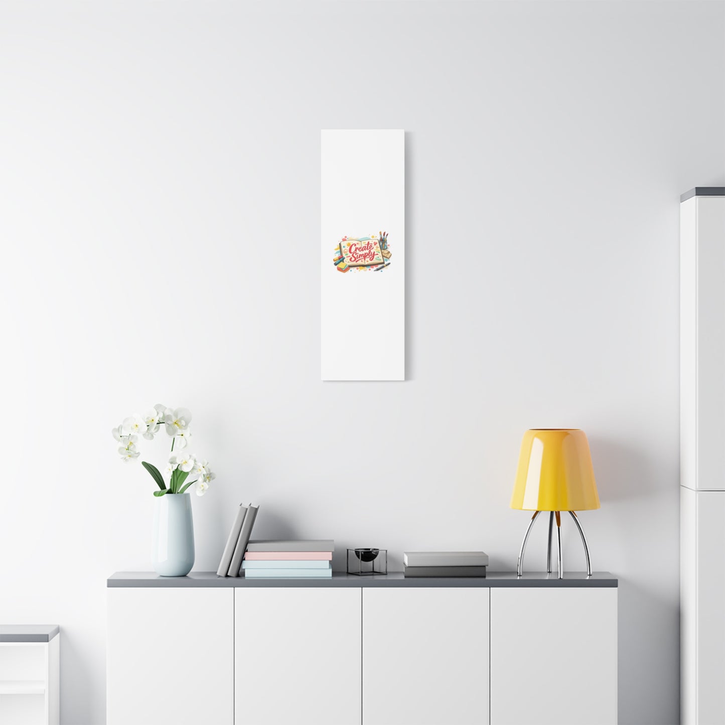 Create Simply Notebook Art Canvas | handmade marker aesthetic, hand-drawn doodle