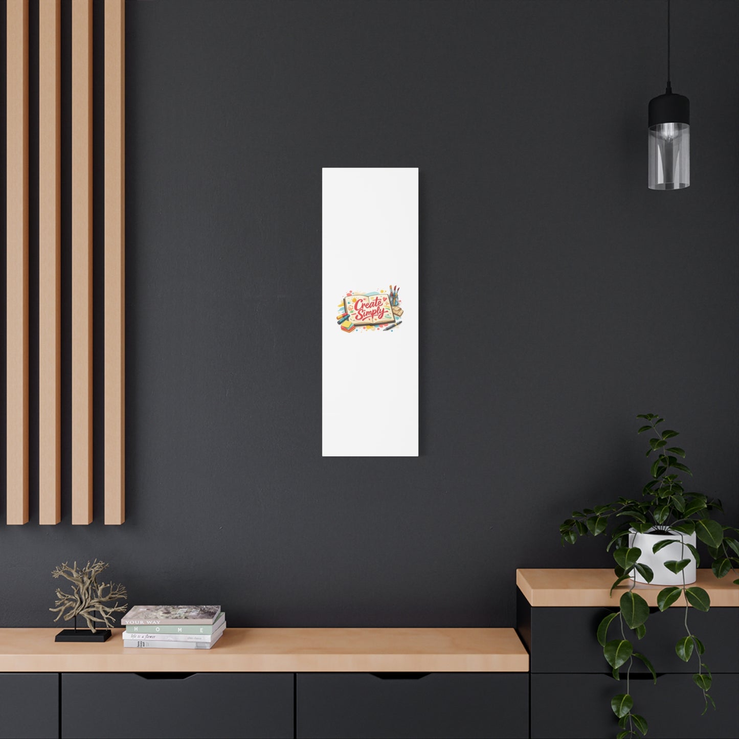Create Simply Notebook Art Canvas | handmade marker aesthetic, hand-drawn doodle