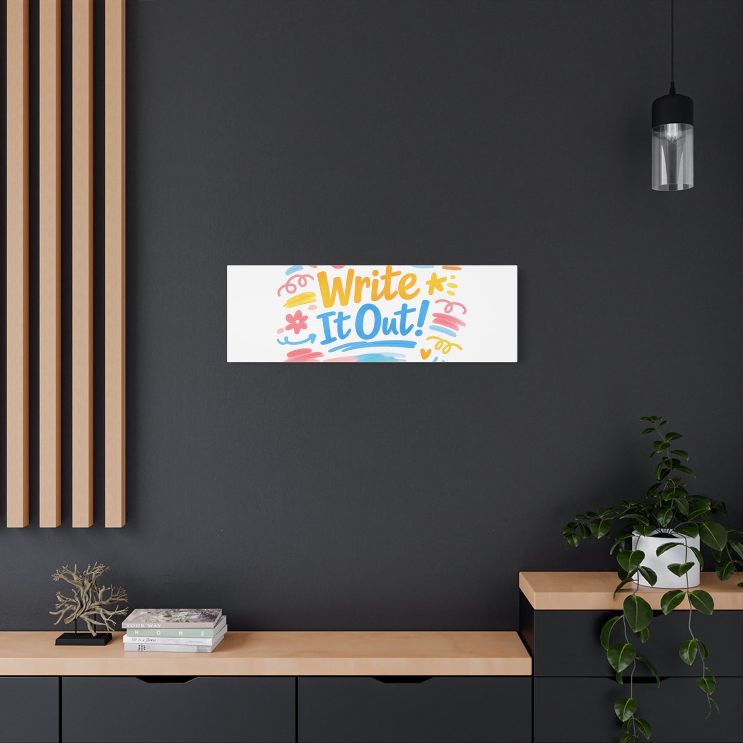 Just Write It Out! Canvas | handmade marker aesthetic, doodle art