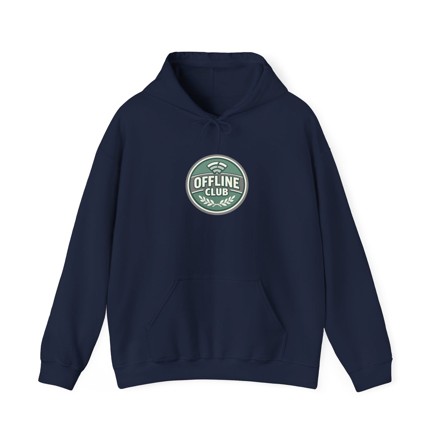 Offline Club Badge Hoodie | digital detox, log off