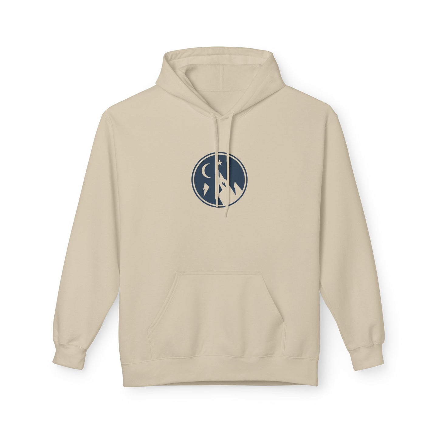 Hoodie — Minimal Mountain Moon Logo Pullover
