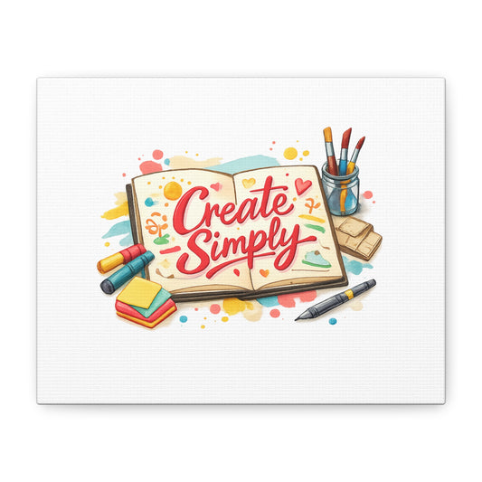 Create Simply Notebook Art Canvas | handmade marker aesthetic, hand-drawn doodle