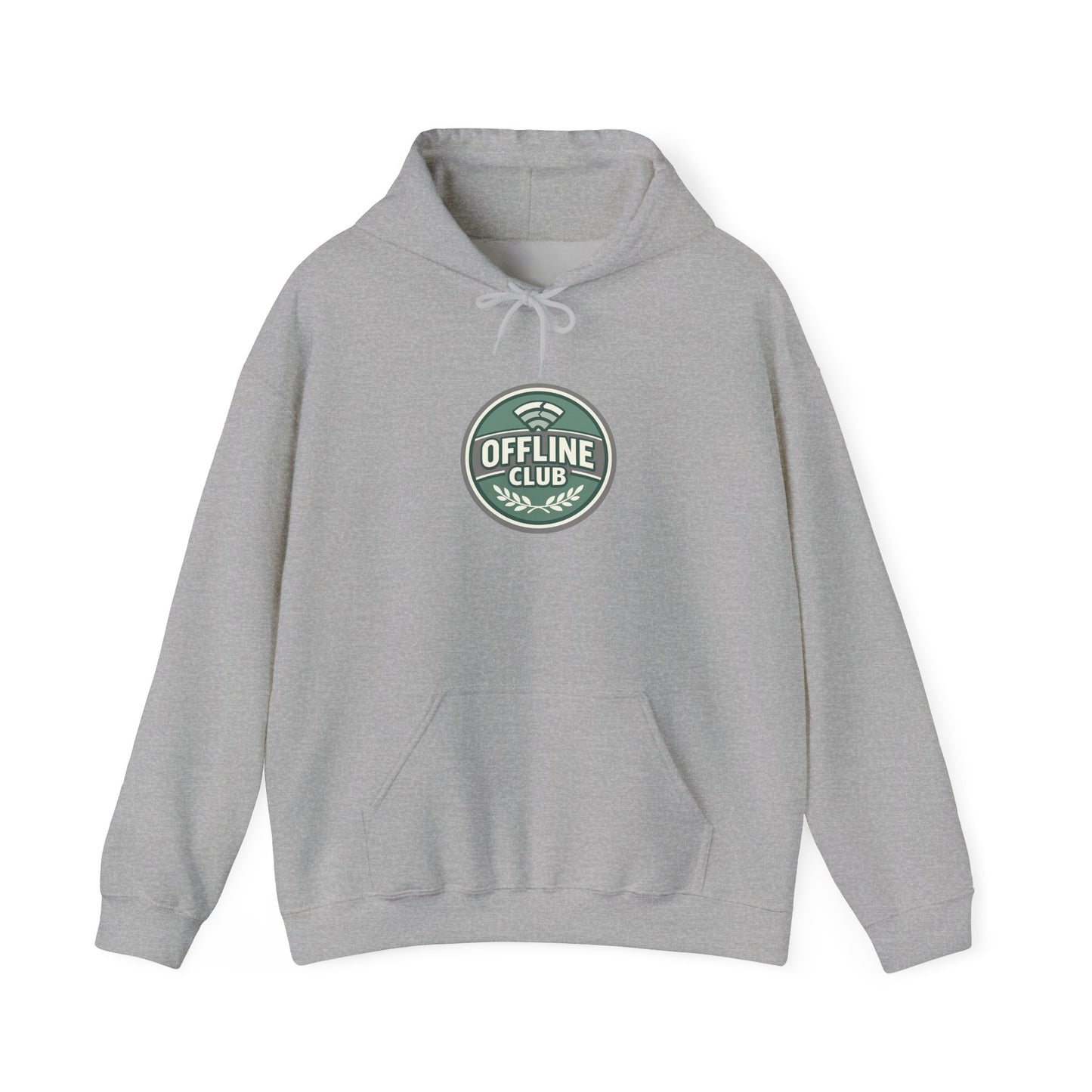Offline Club Badge Hoodie | digital detox, log off