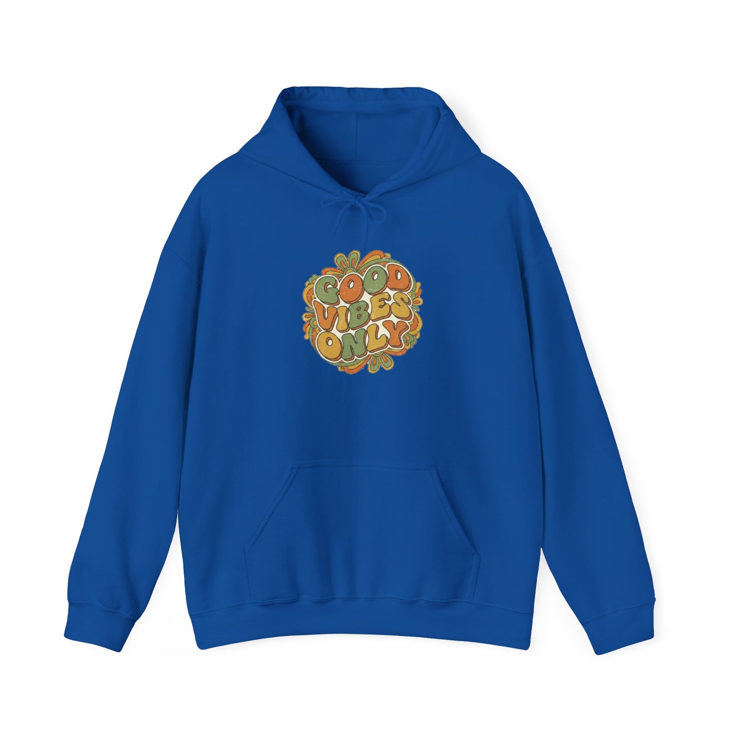 Good Vibes Only Hoodie — Retro Floral 'Good Vibes Only' Graphic Sweatshirt