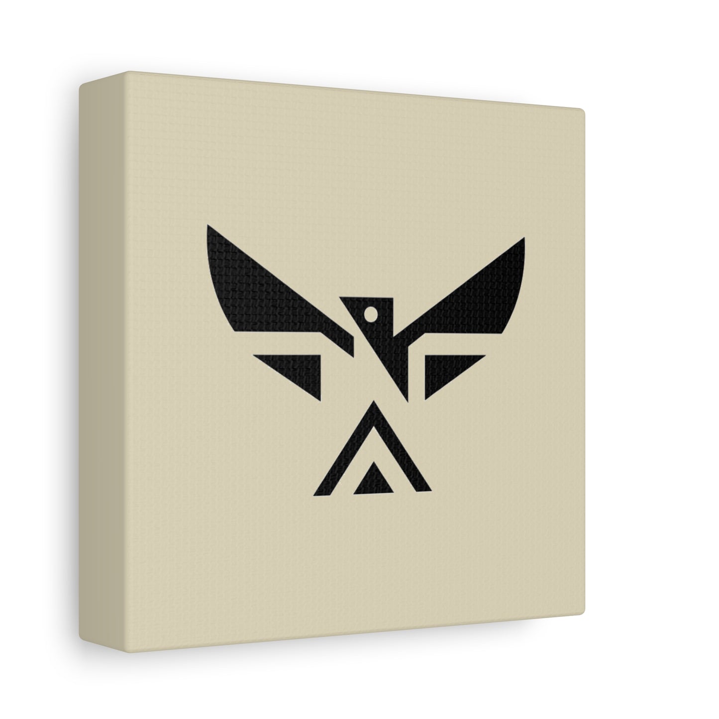 Minimalist Geometric Eagle Canvas Print — Modern Native-Inspired Wall Art
