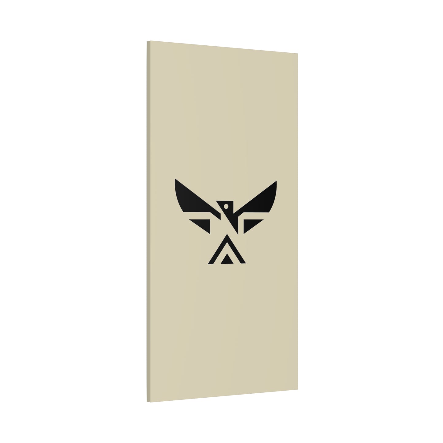 Minimalist Geometric Eagle Canvas Print — Modern Native-Inspired Wall Art