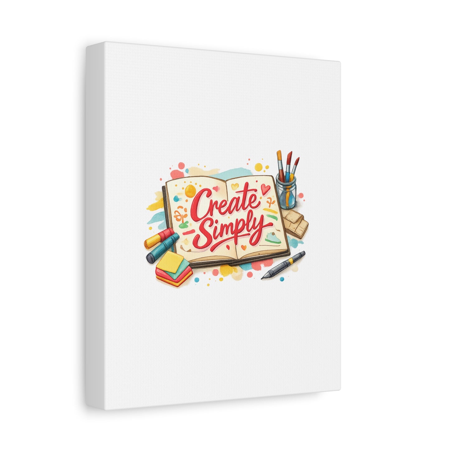 Create Simply Notebook Art Canvas | handmade marker aesthetic, hand-drawn doodle
