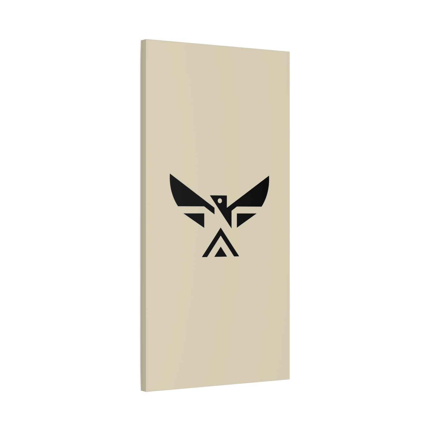 Minimalist Geometric Eagle Canvas Print — Modern Native-Inspired Wall Art