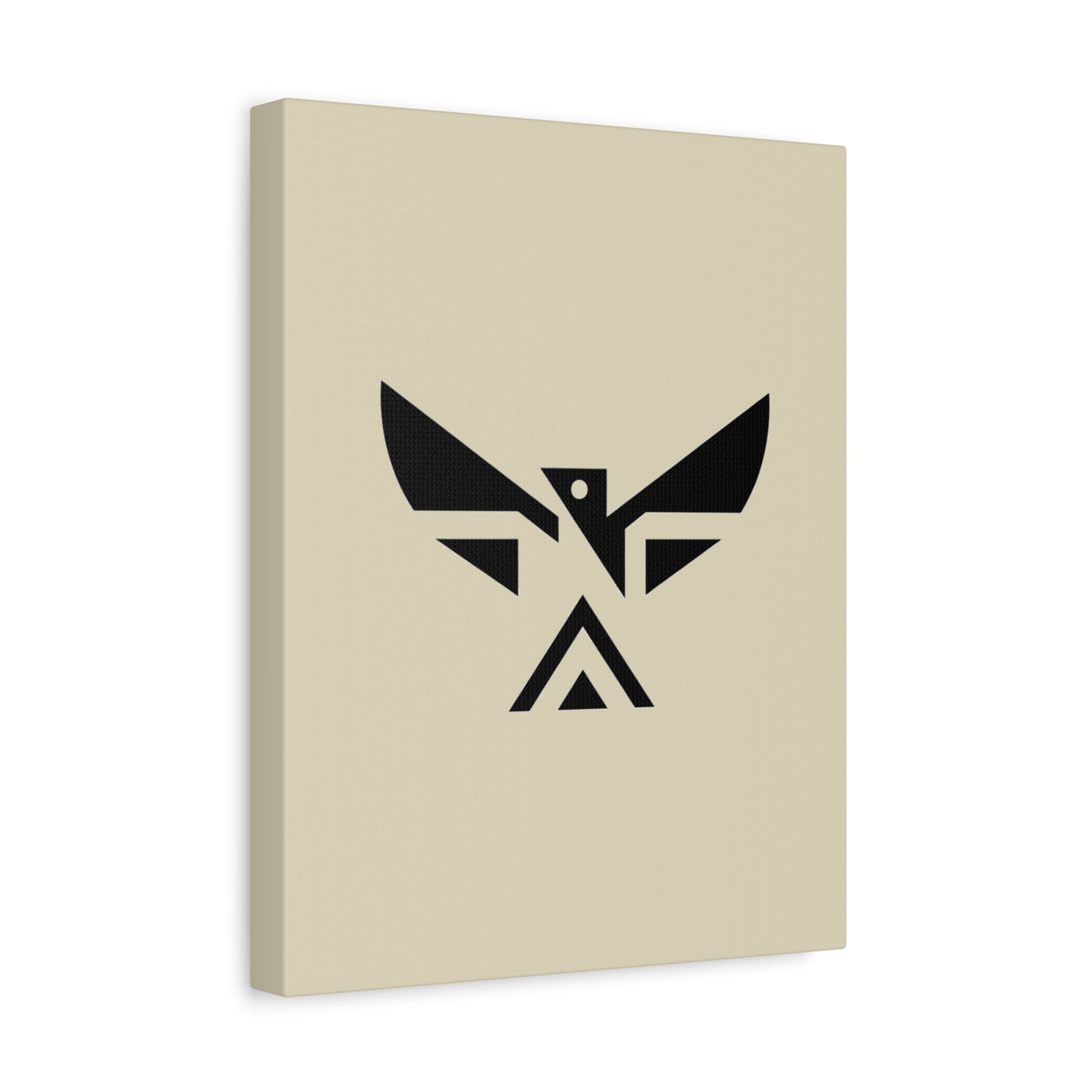 Minimalist Geometric Eagle Canvas Print — Modern Native-Inspired Wall Art