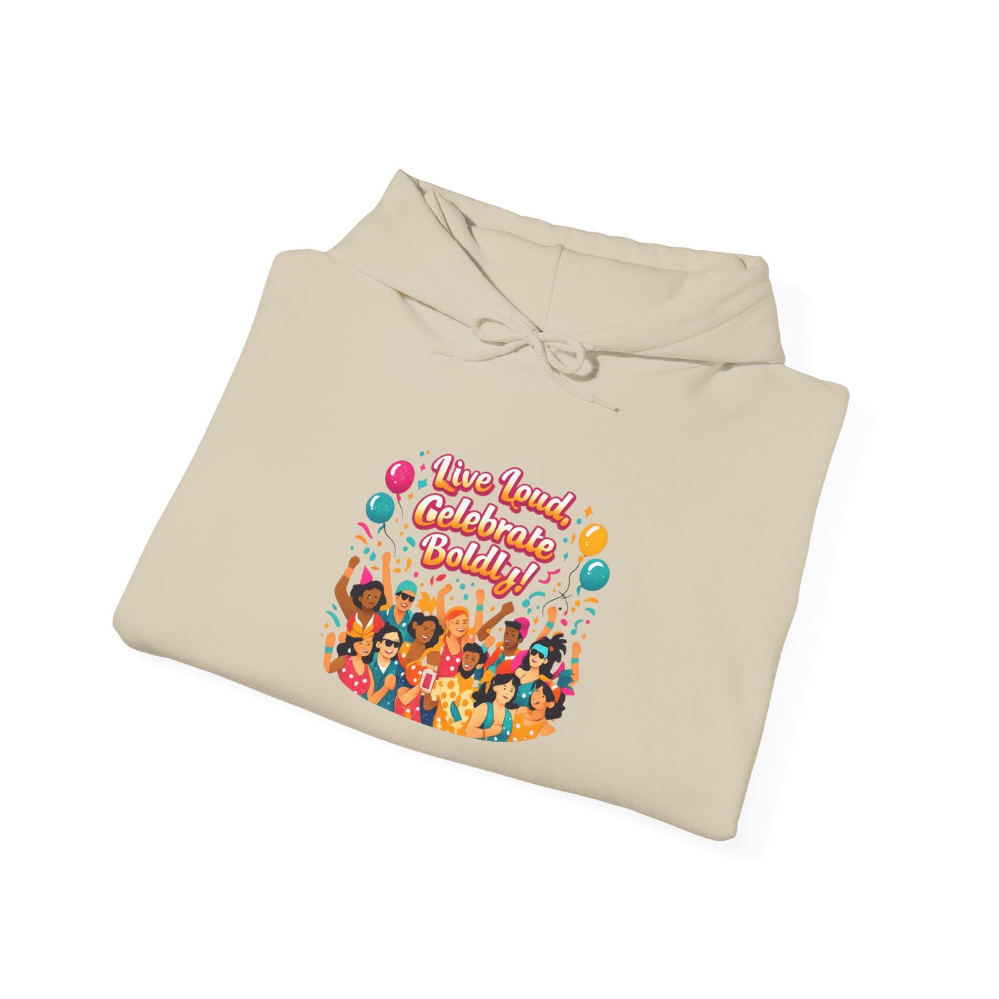 Carnival Confetti Celebration Hoodie | neon brights, color‑blocked fiesta