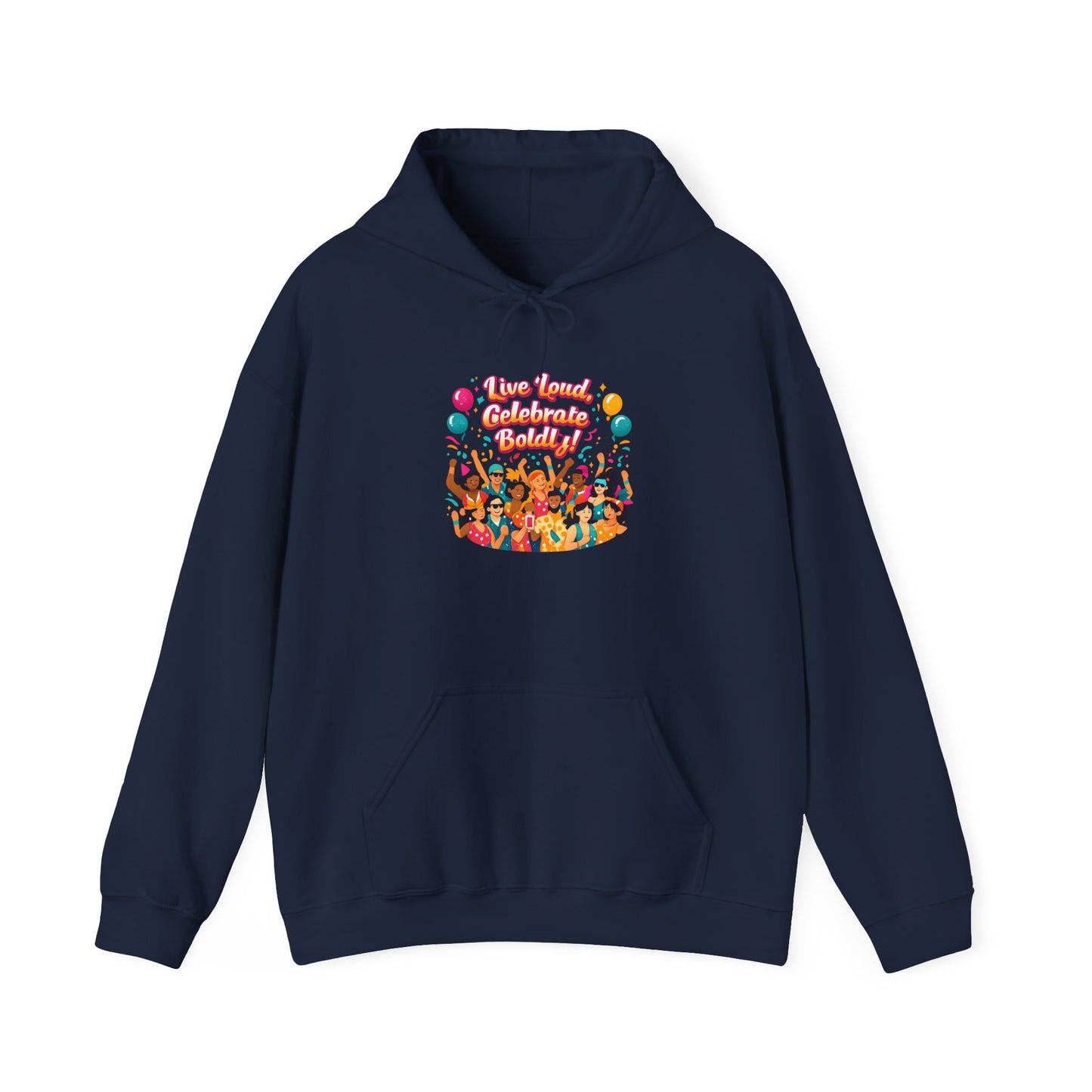 Carnival Confetti Celebration Hoodie | neon brights, color‑blocked fiesta