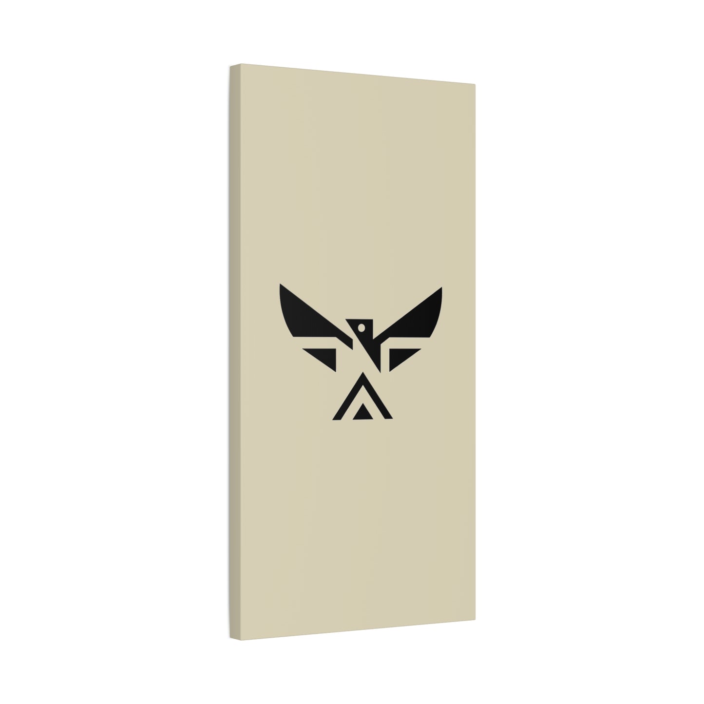 Minimalist Geometric Eagle Canvas Print — Modern Native-Inspired Wall Art