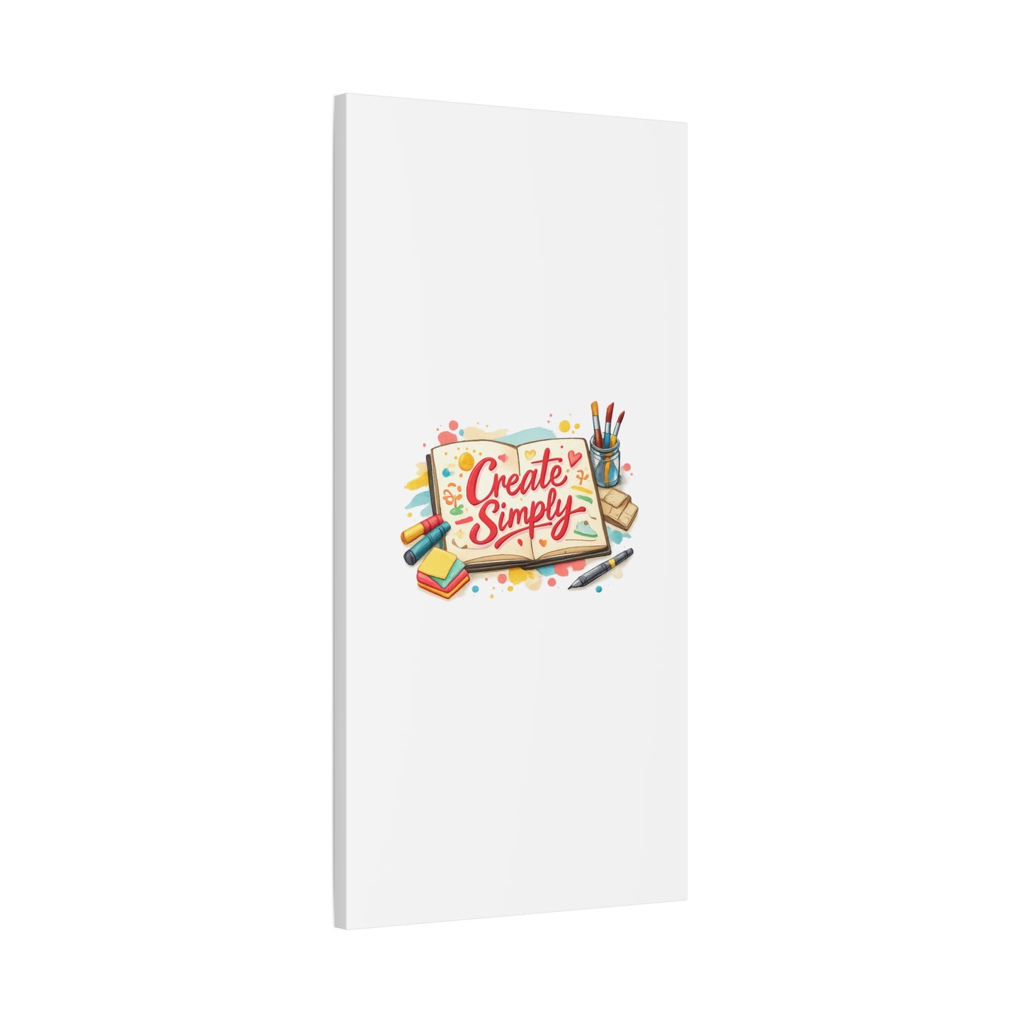 Create Simply Notebook Art Canvas | handmade marker aesthetic, hand-drawn doodle